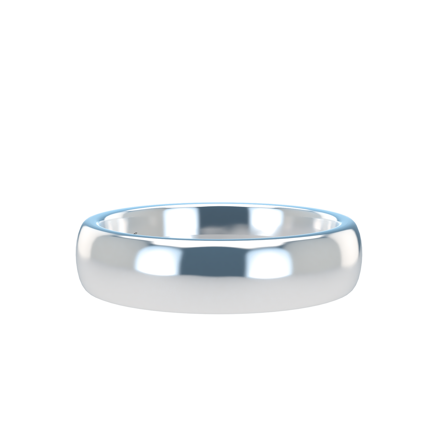 Classic round wedding band wide - 2mm to 11mm