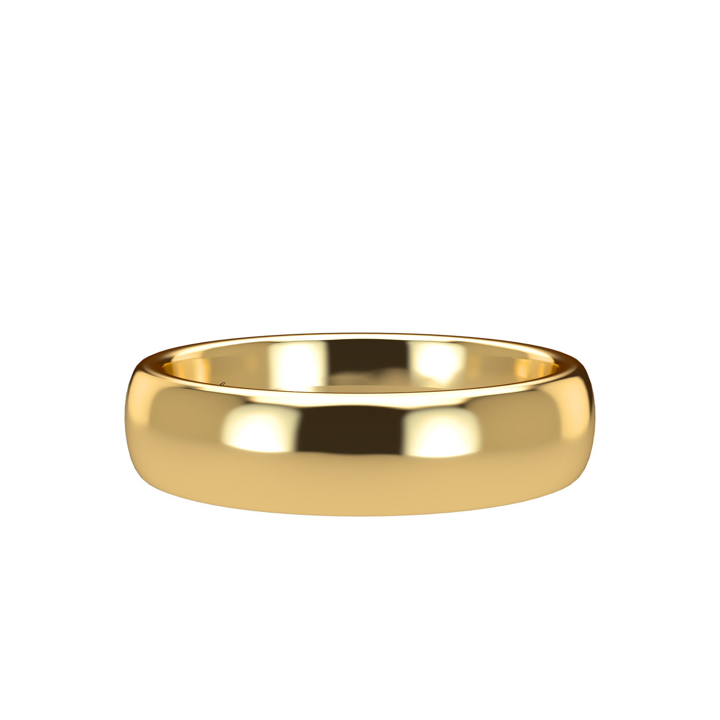 Classic round wedding band wide - 2mm to 11mm