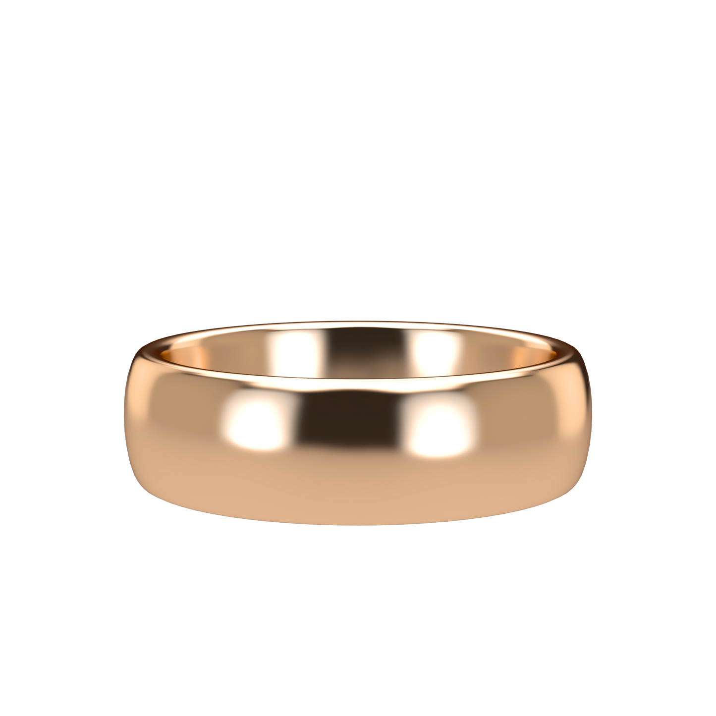 Classic round wedding band wide - 2mm to 11mm