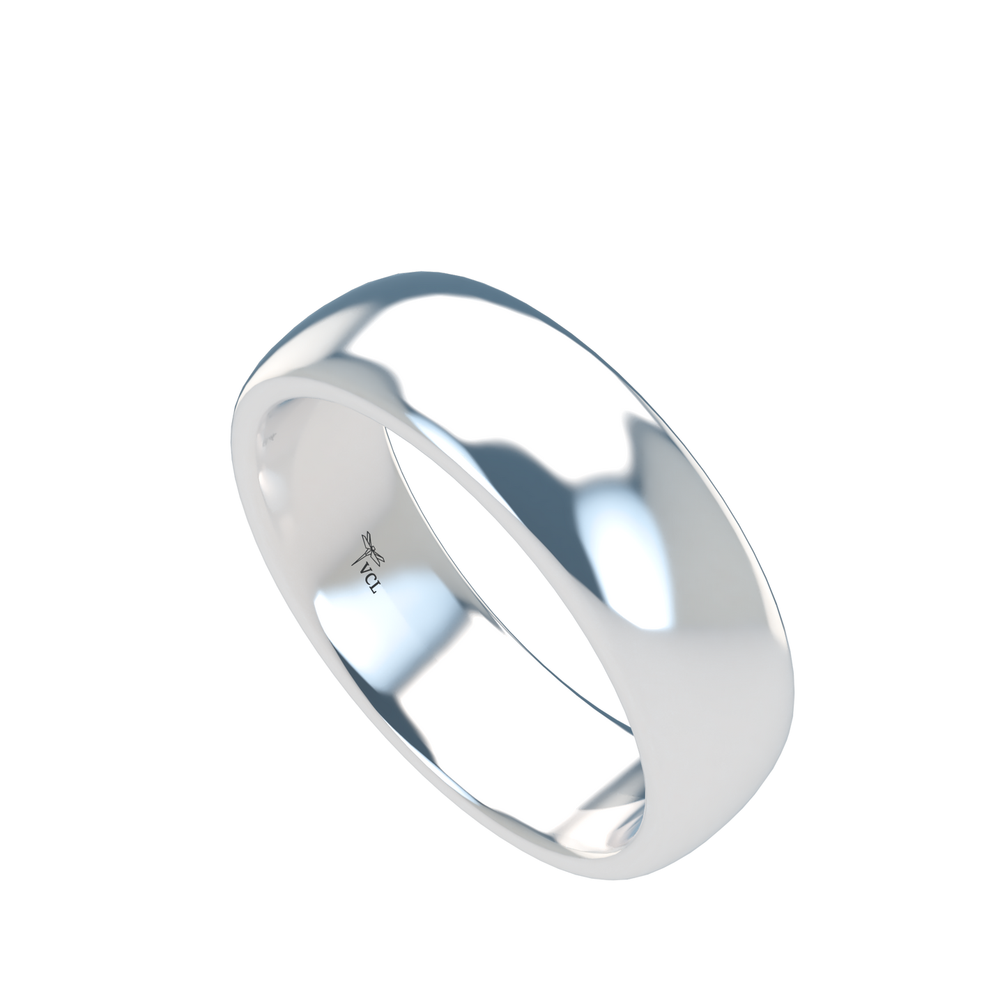Classic round wedding band wide - 2mm to 11mm