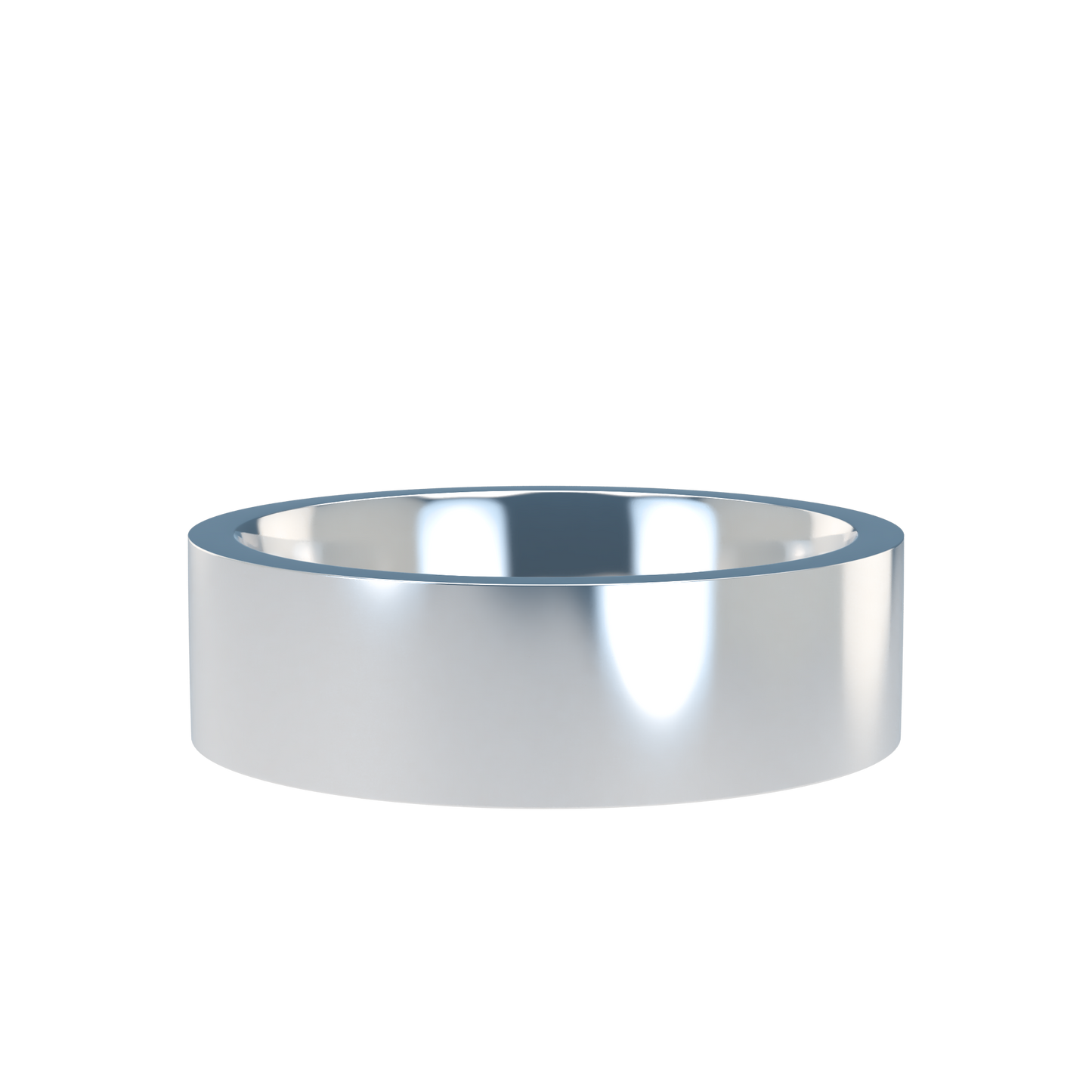 Flat wedding band wide - 2mm to 11mm