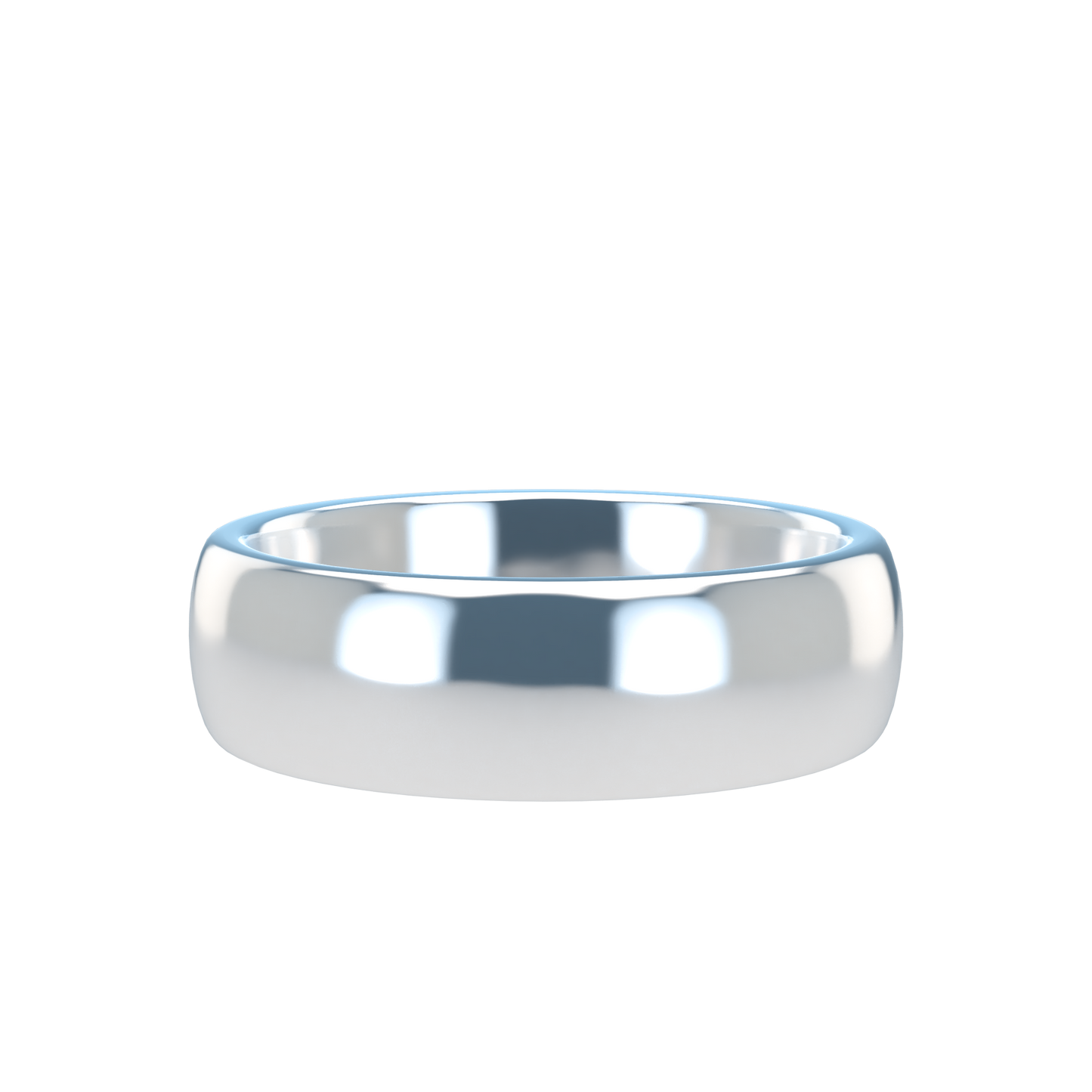Classic round wedding band wide - 2mm to 11mm