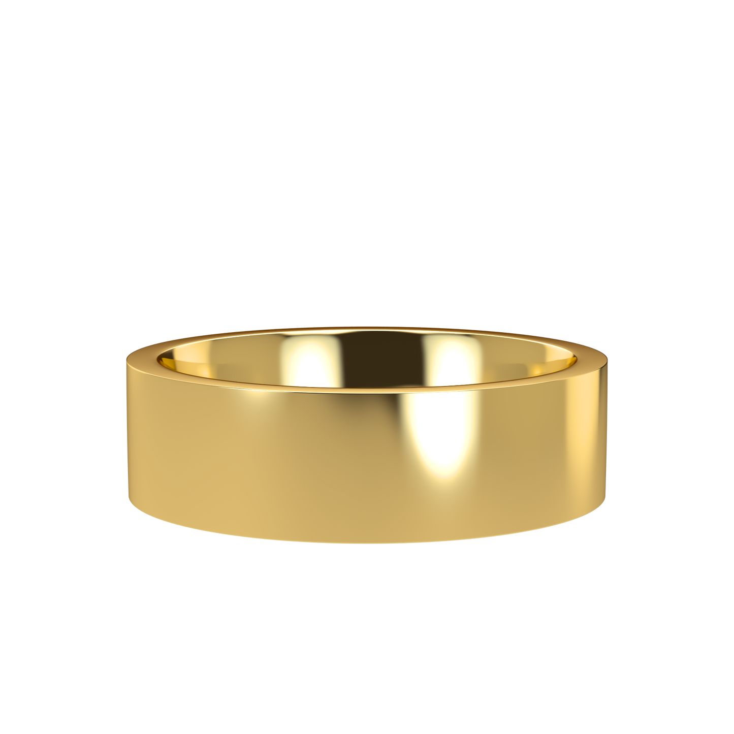 Flat wedding band wide - 2mm to 11mm