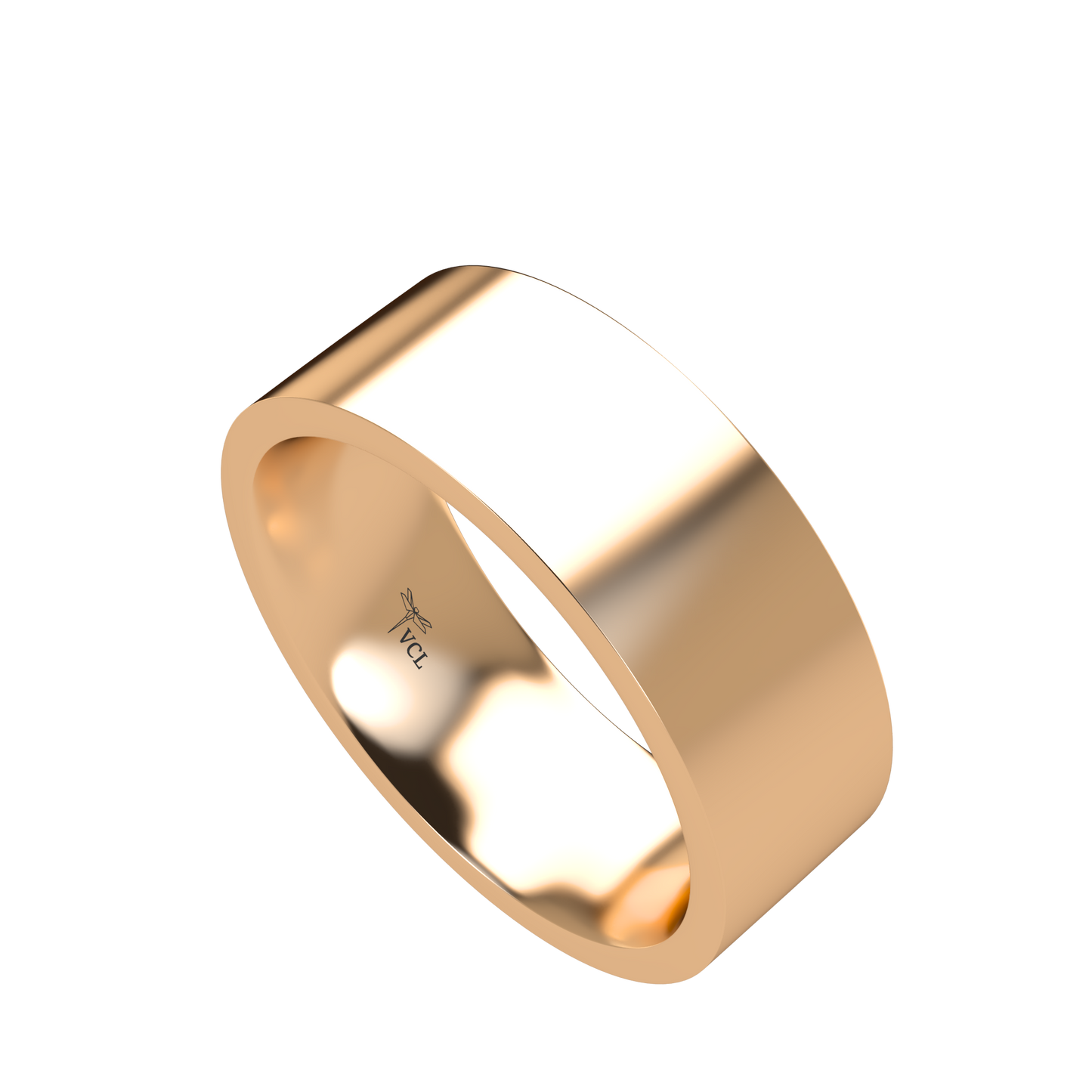 Flat wedding band wide - 2mm to 11mm