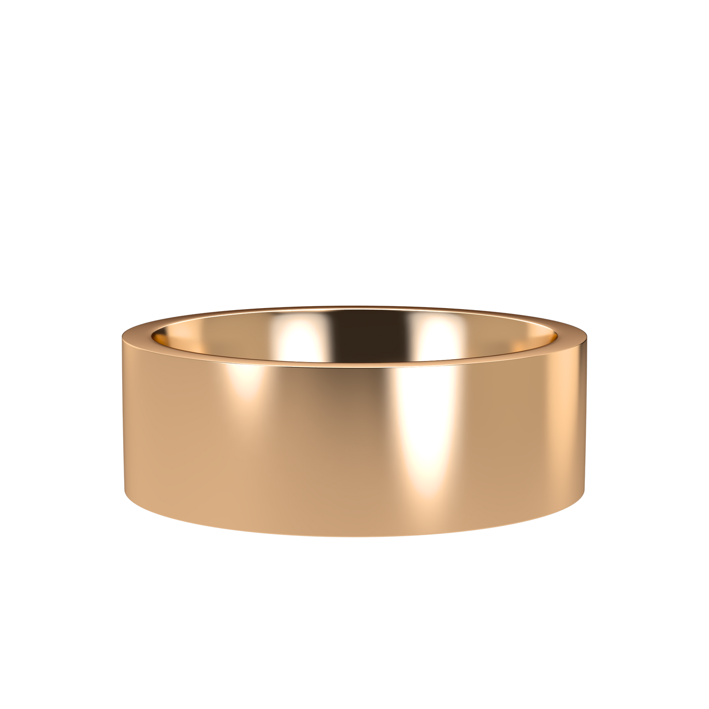 Flat wedding band wide - 2mm to 11mm
