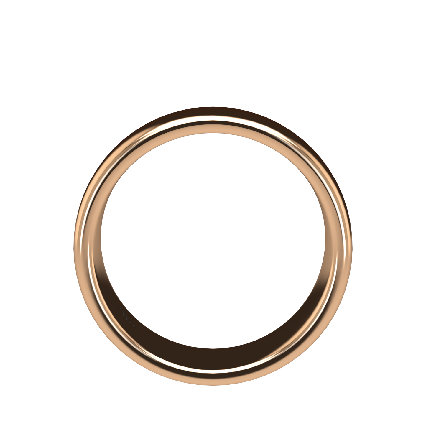 Classic round wedding band wide - 2mm to 11mm