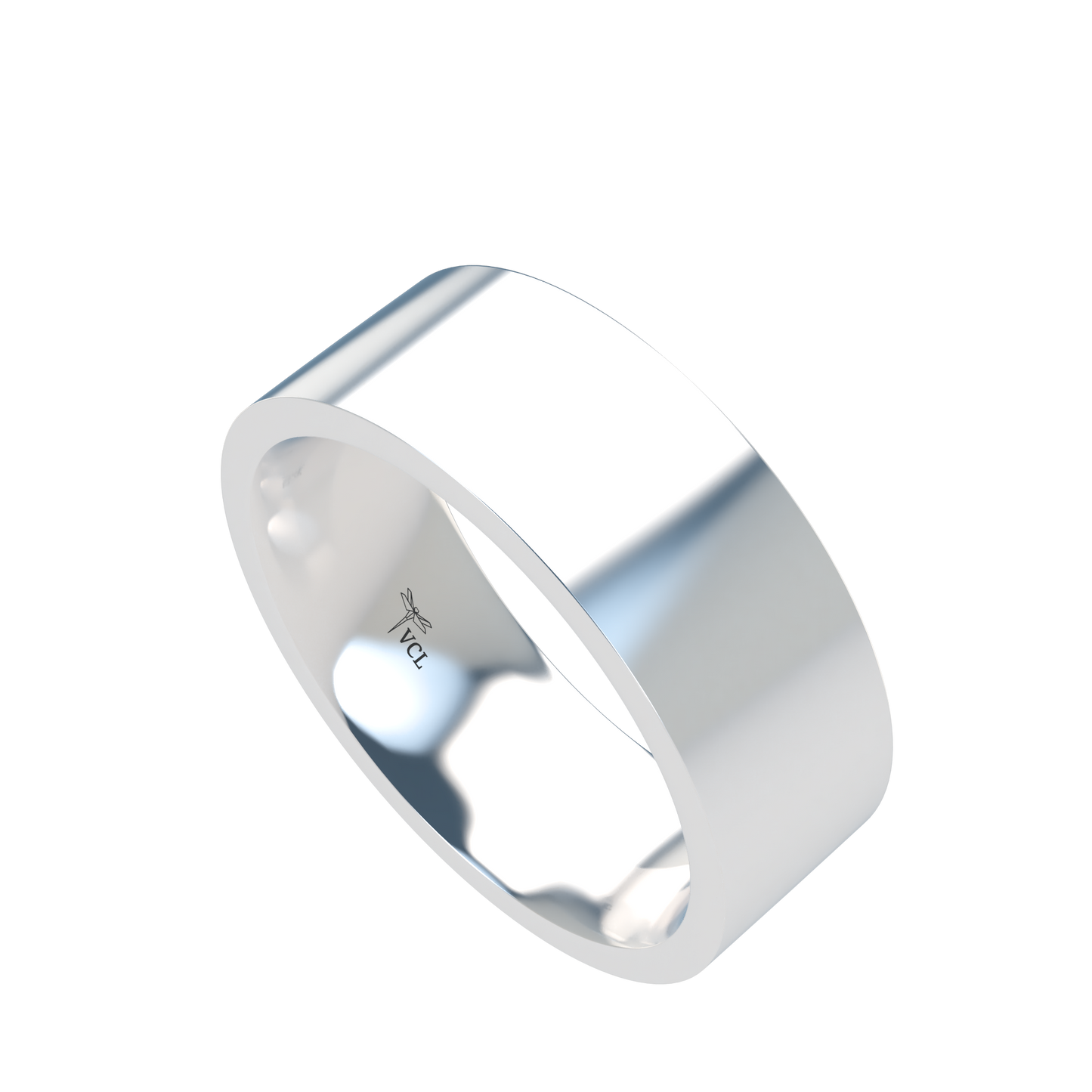 Flat wedding band wide - 2mm to 11mm
