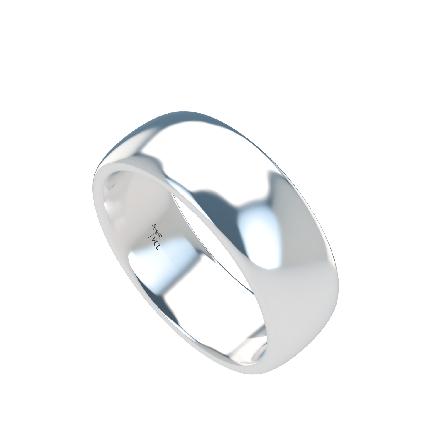 Classic round wedding band wide - 2mm to 11mm