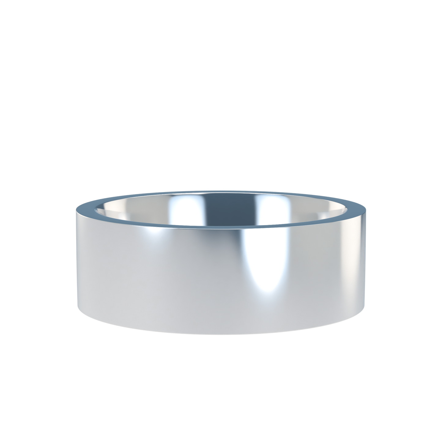 Flat wedding band wide - 2mm to 11mm