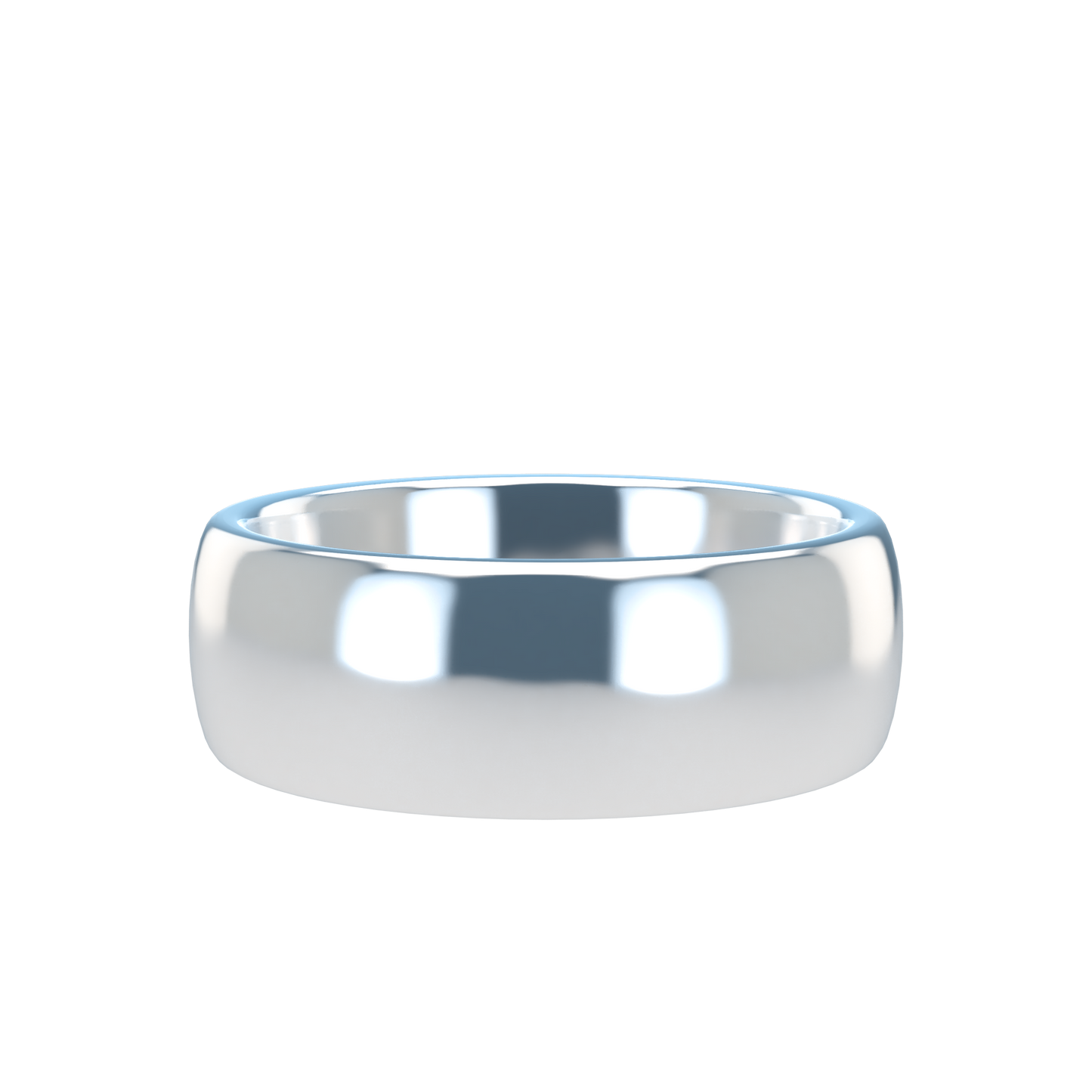 Classic round wedding band wide - 2mm to 11mm