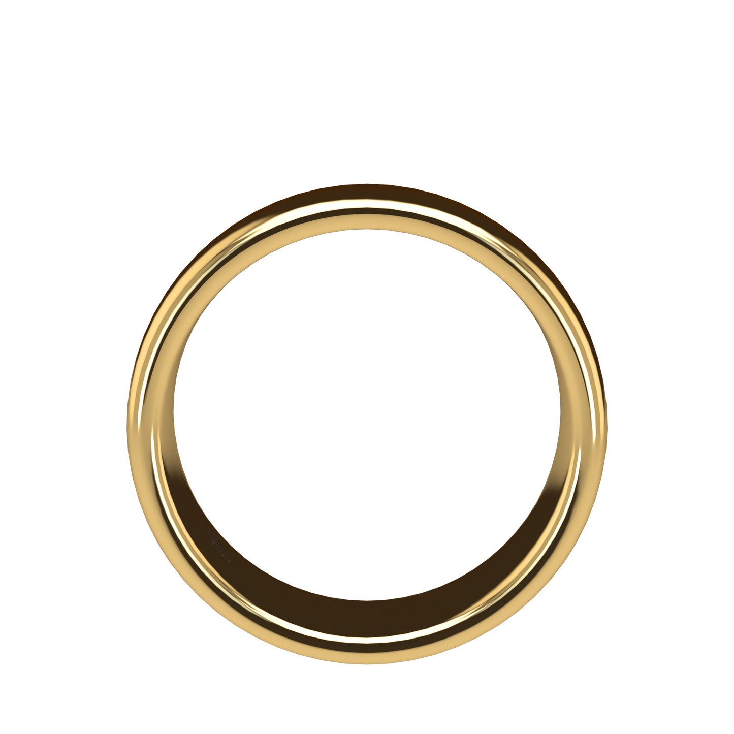 Classic round wedding band wide - 2mm to 11mm