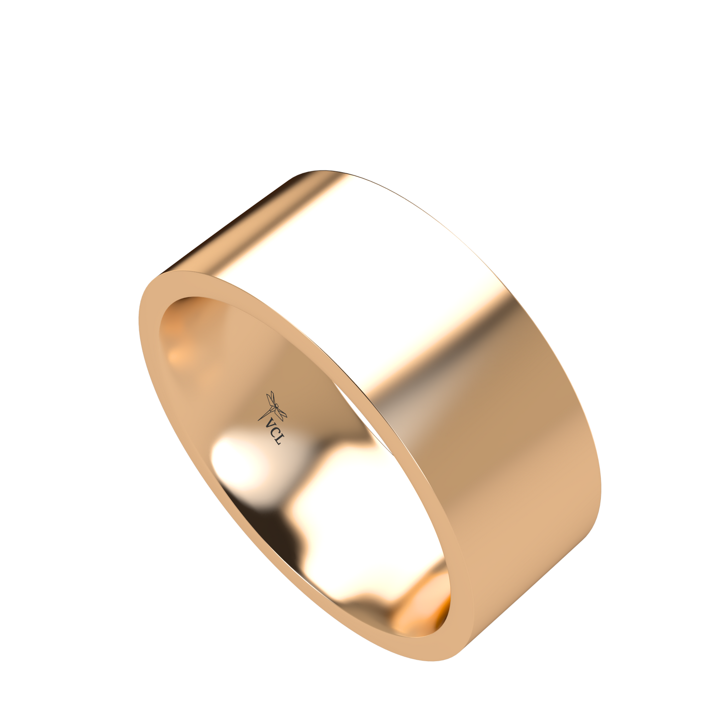 Flat wedding band wide - 2mm to 11mm