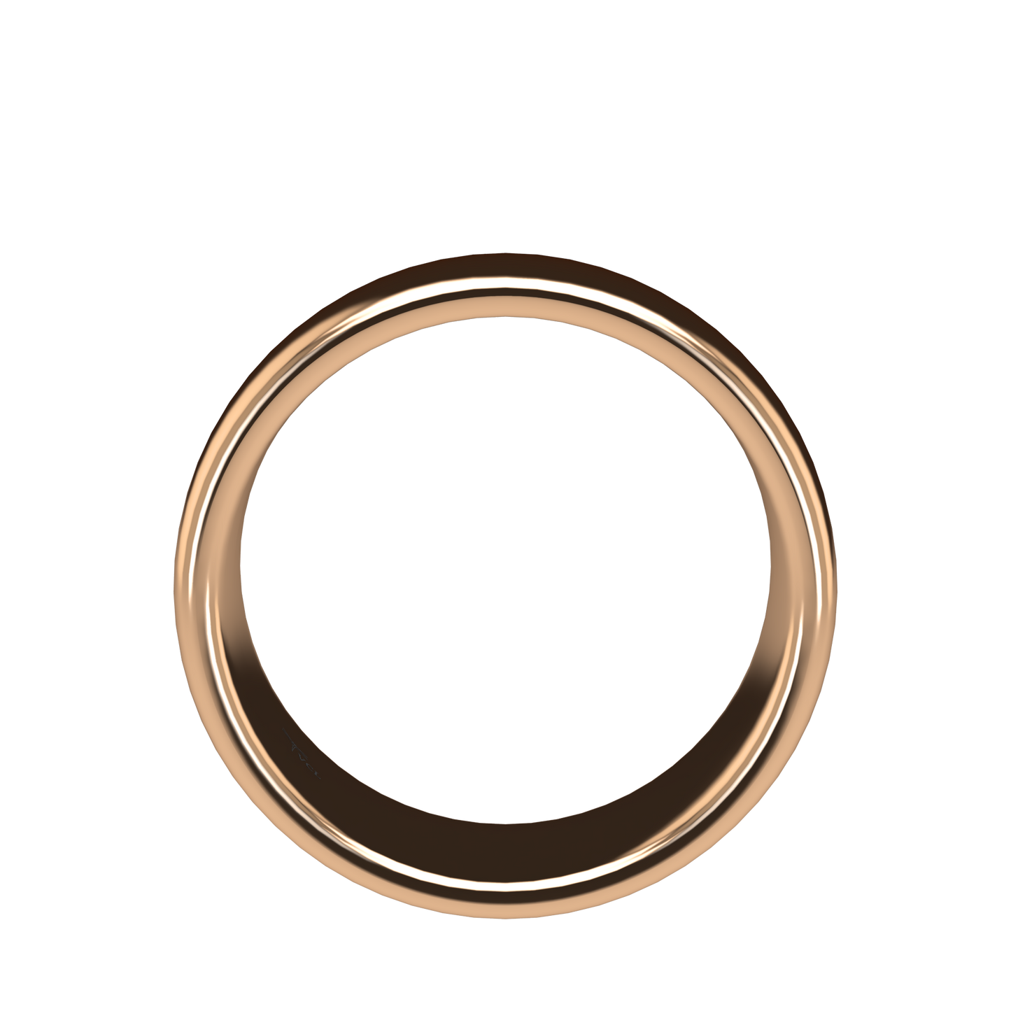 Classic round wedding band wide - 2mm to 11mm