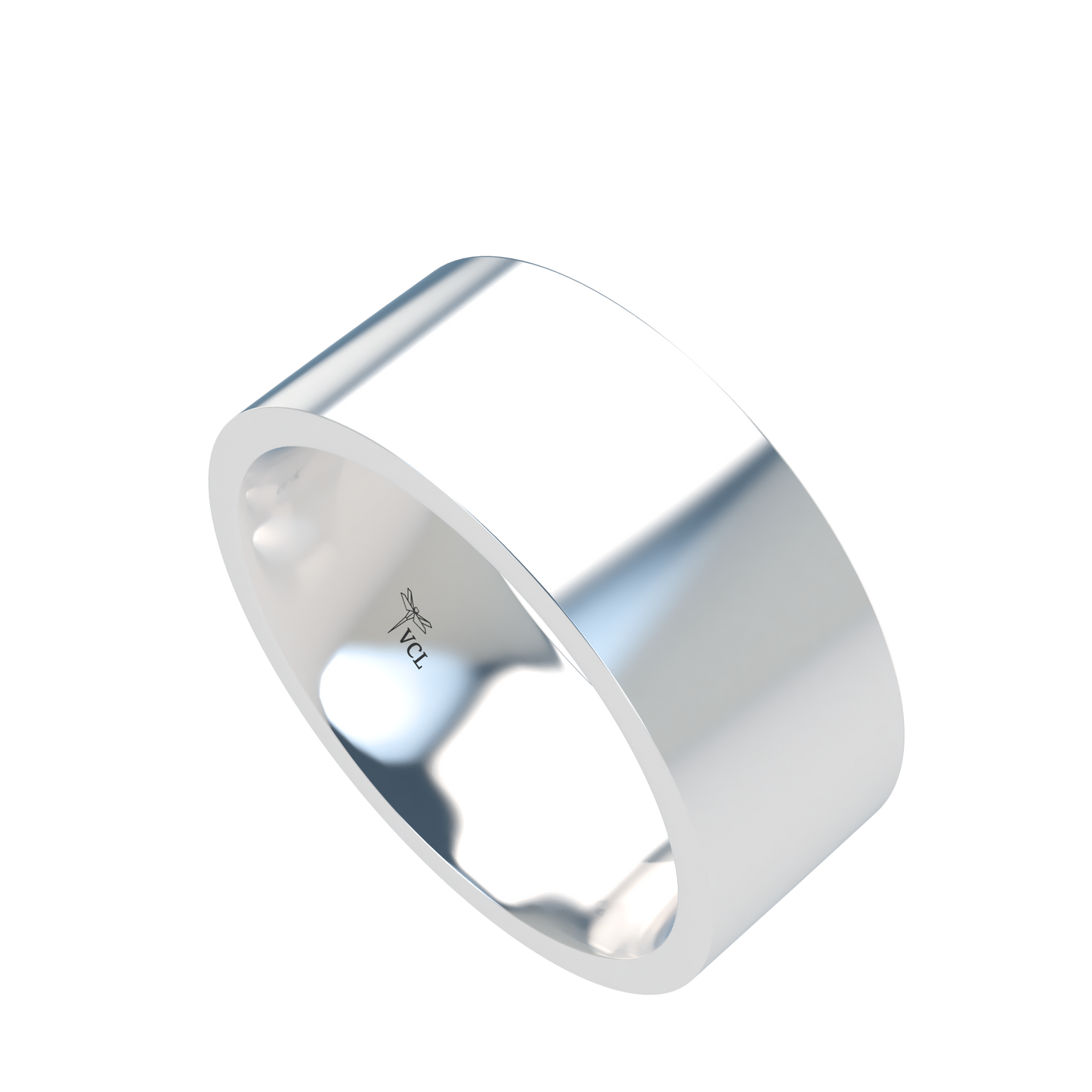 Flat wedding band wide - 2mm to 11mm