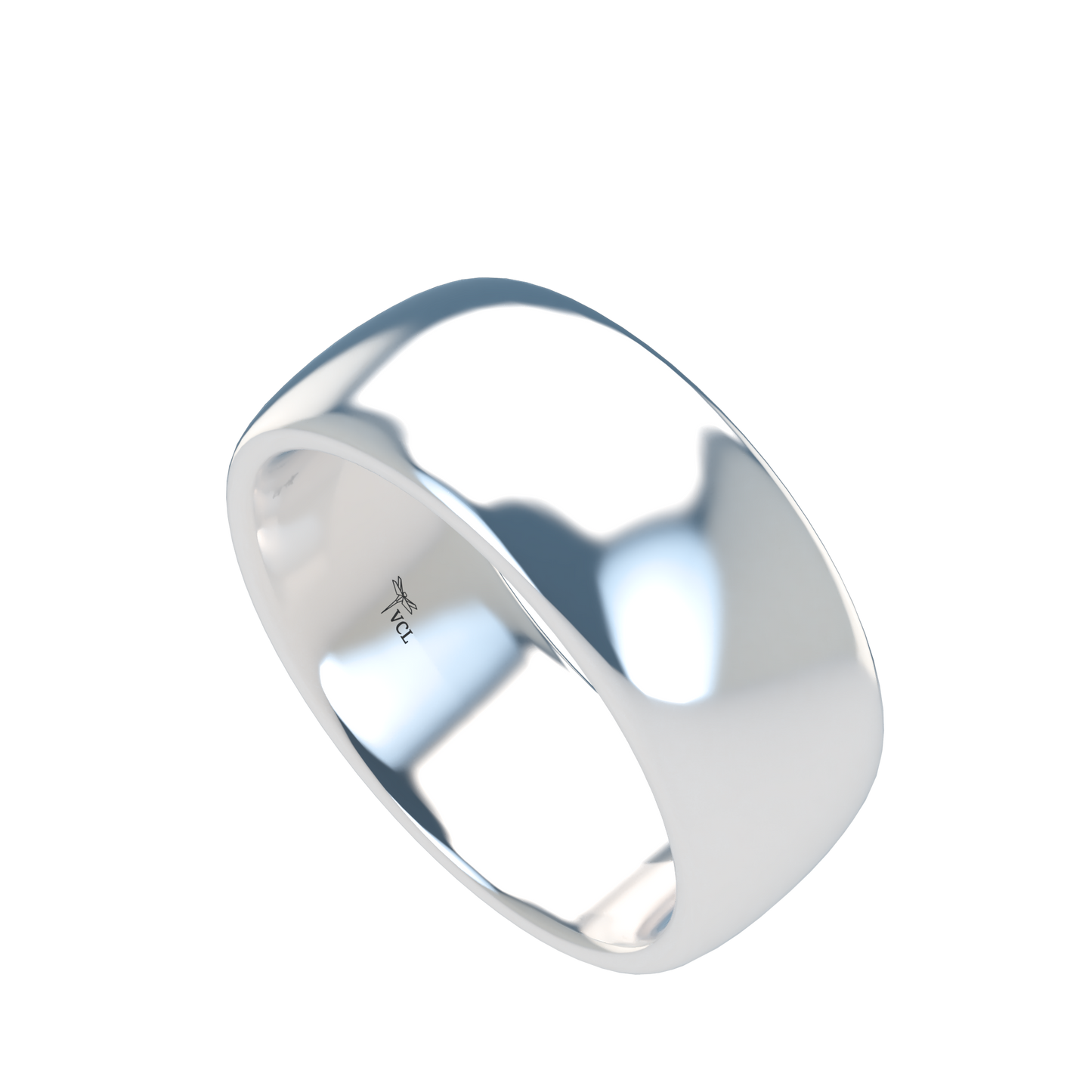 Classic round wedding band wide - 2mm to 11mm