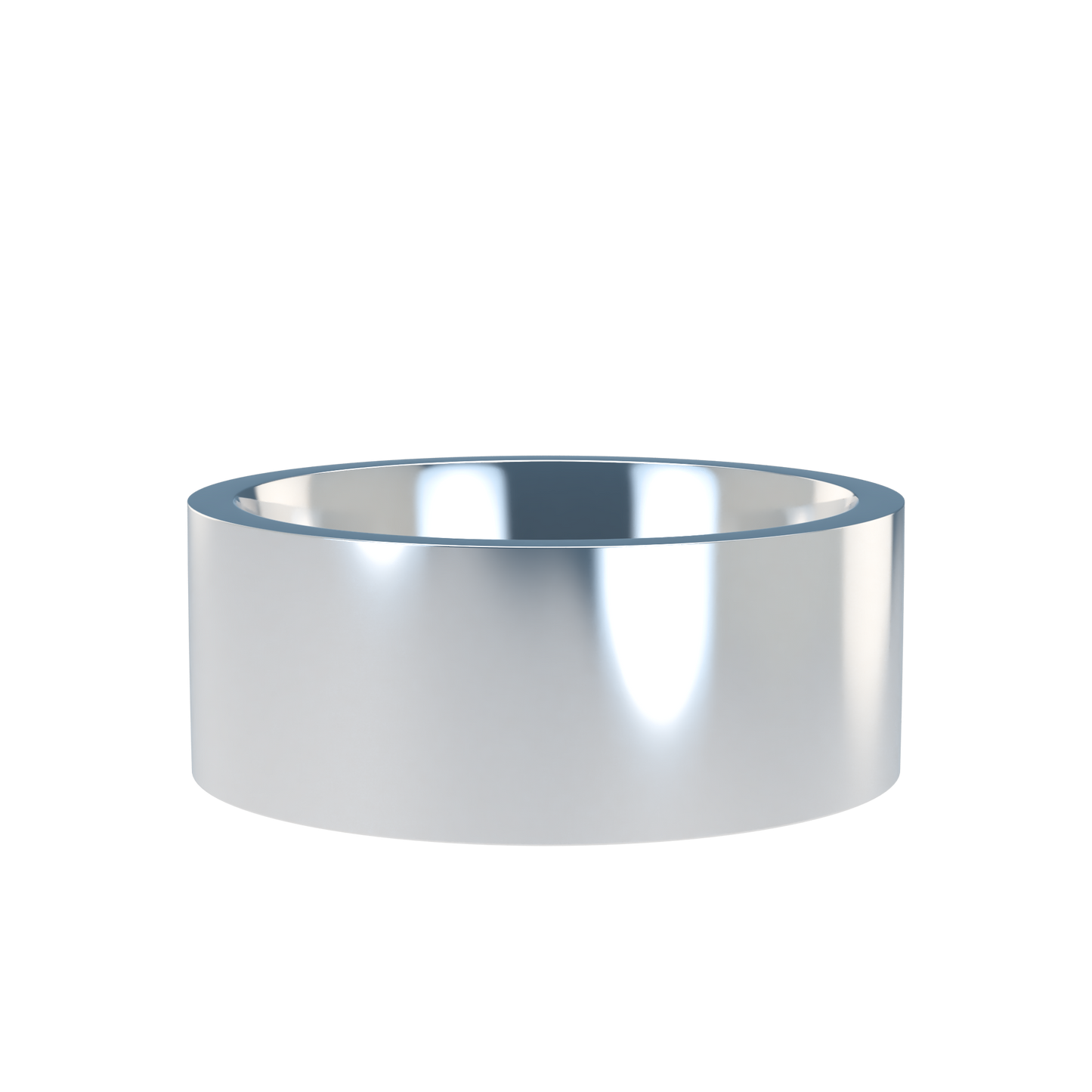 Flat wedding band wide - 2mm to 11mm