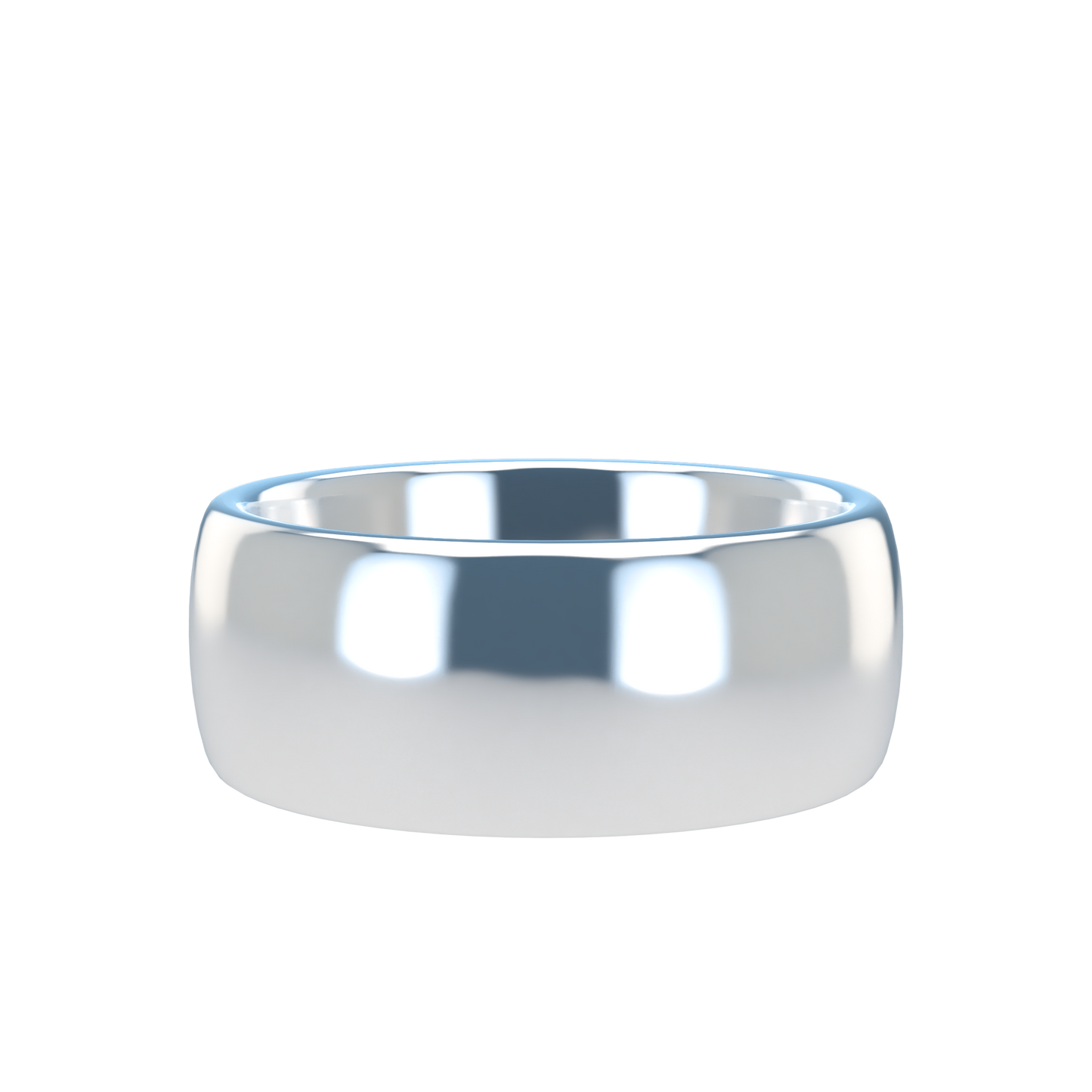 Classic round wedding band wide - 2mm to 11mm
