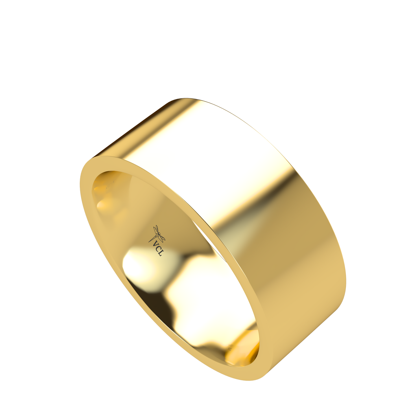 Flat wedding band wide - 2mm to 11mm