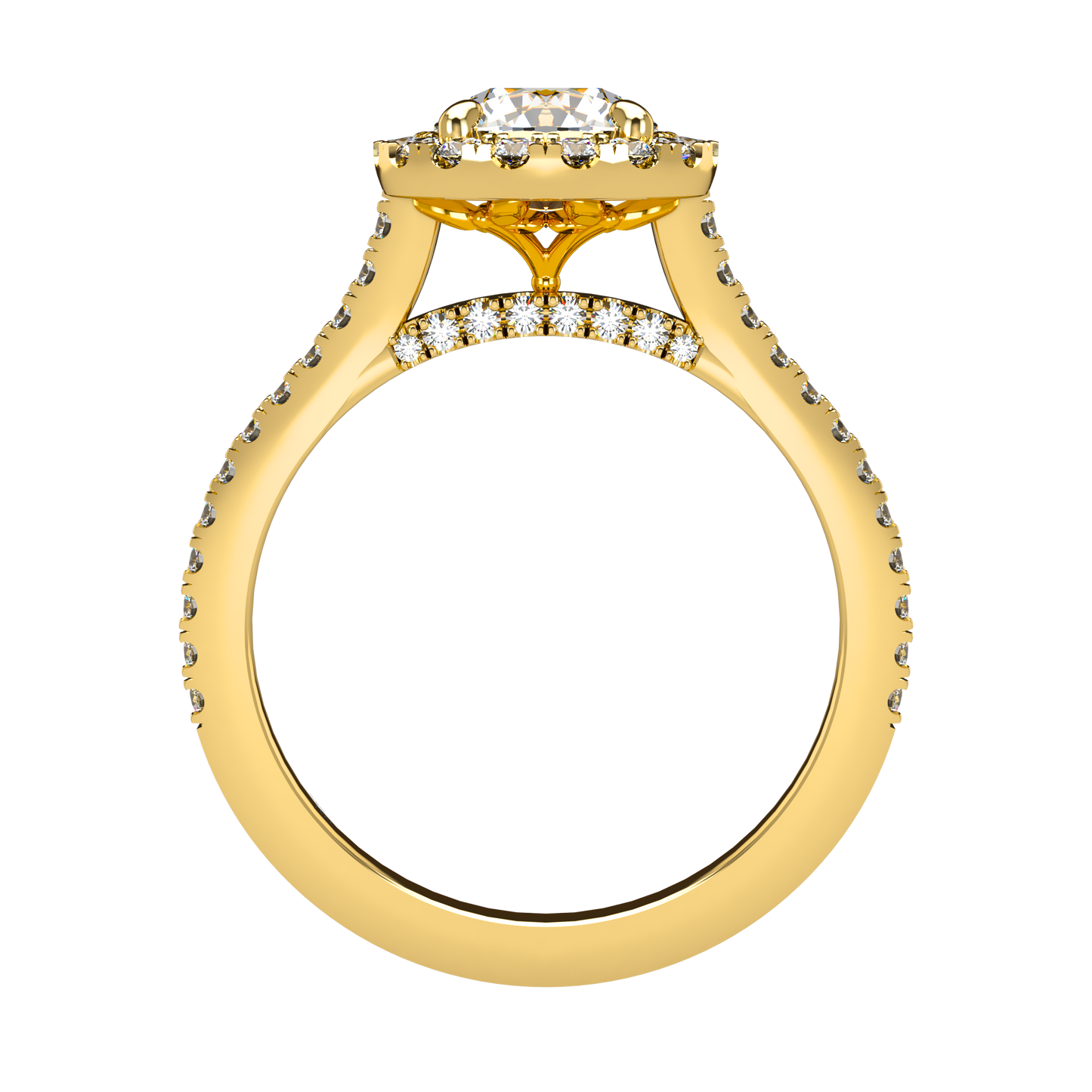 Libellule VCL Halo prestige diamond ring