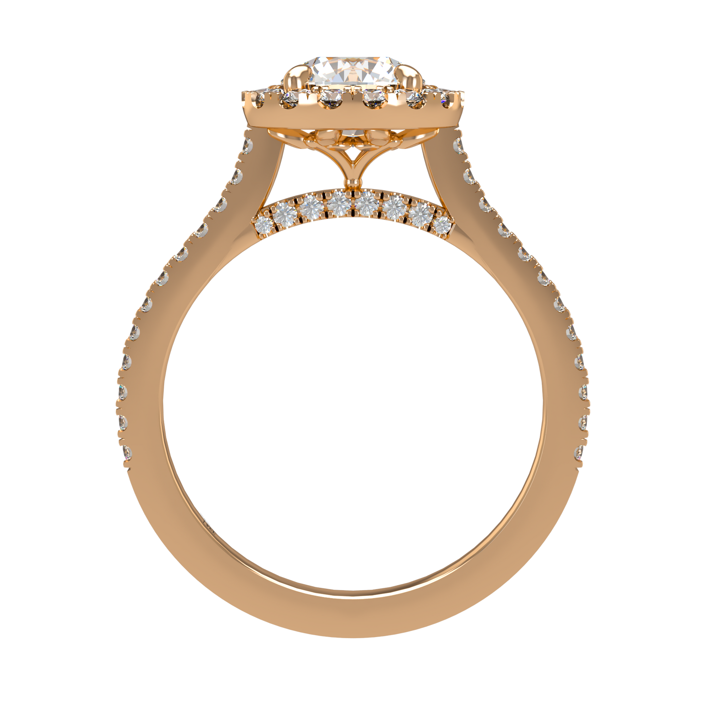 Libellule VCL Halo prestige diamond ring