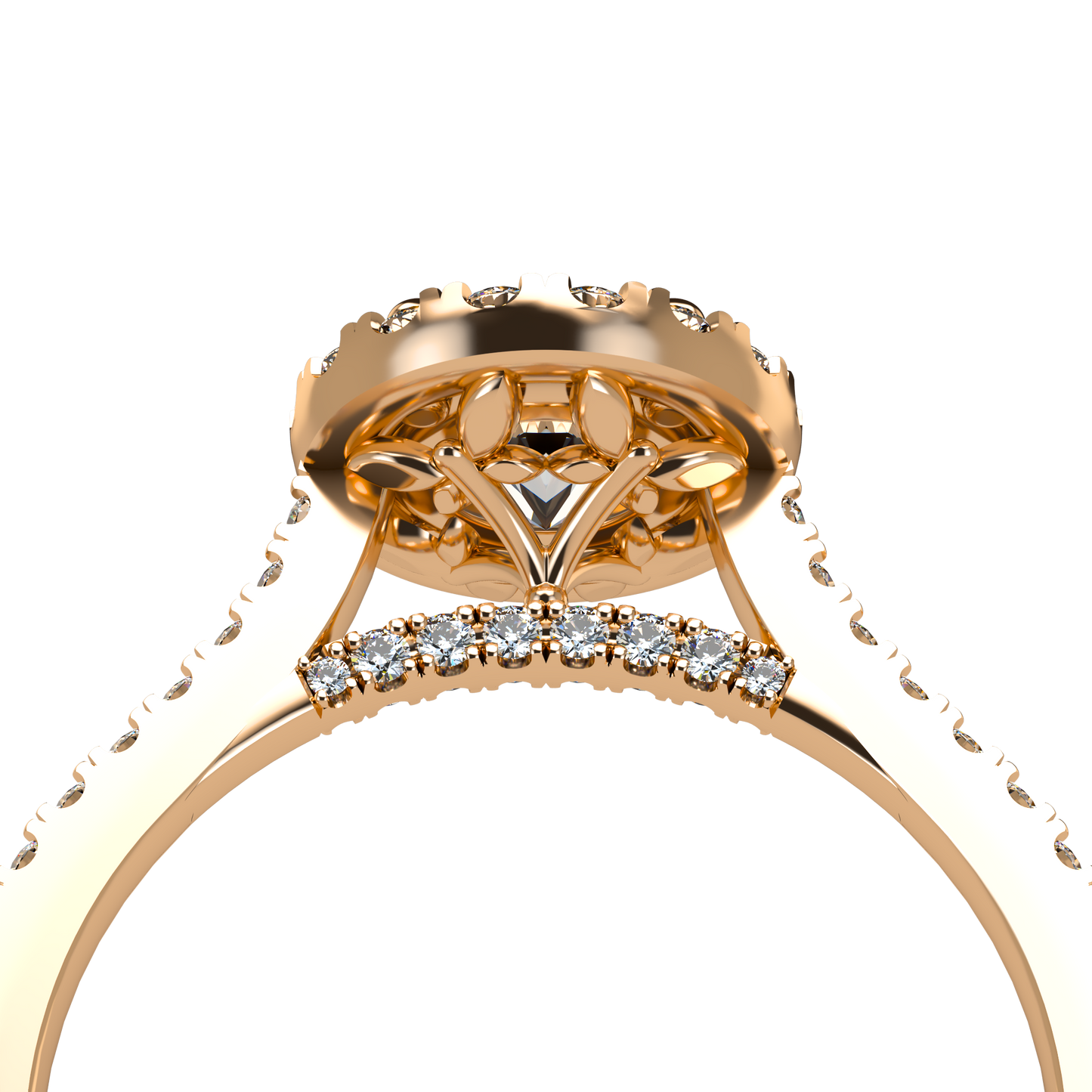 Libellule VCL Halo prestige diamond ring