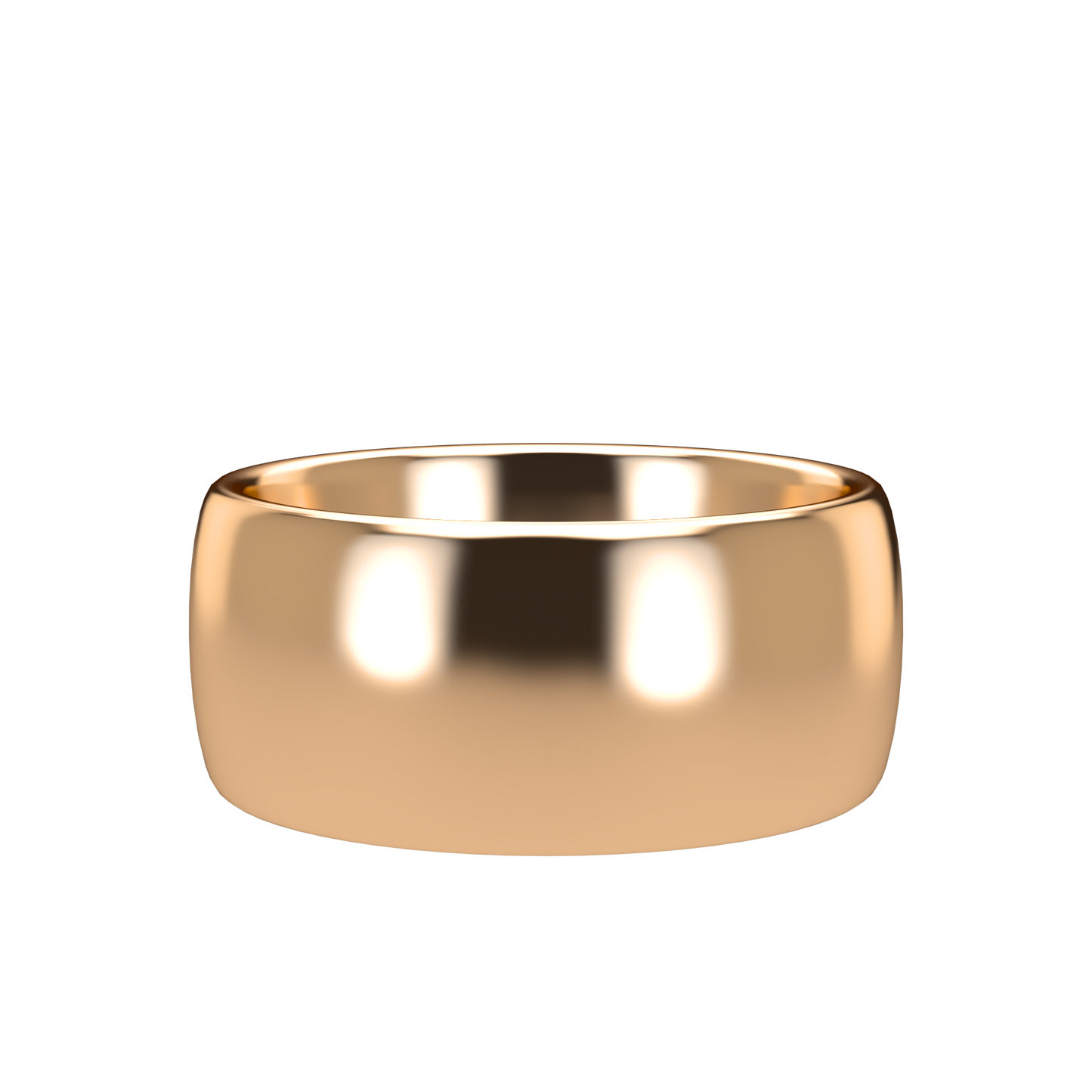 Classic round wedding band wide - 2mm to 11mm