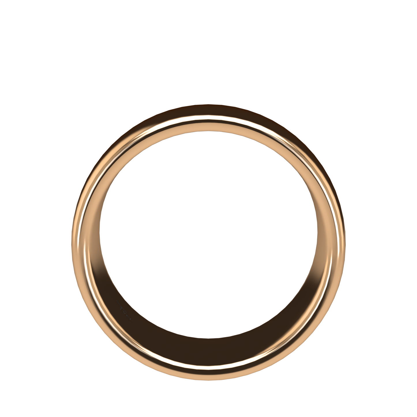 Classic round wedding band wide - 2mm to 11mm