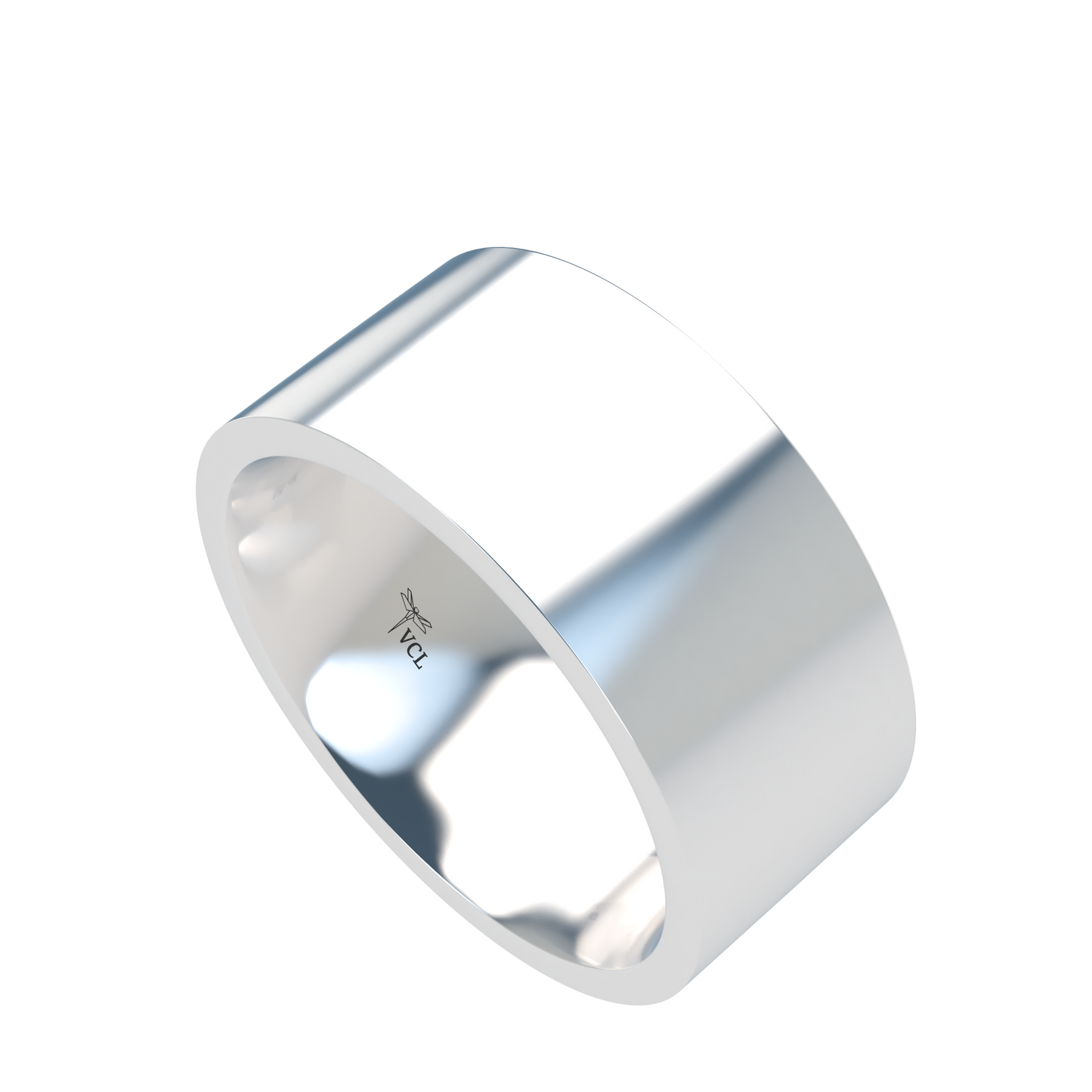 Flat wedding band wide - 2mm to 11mm