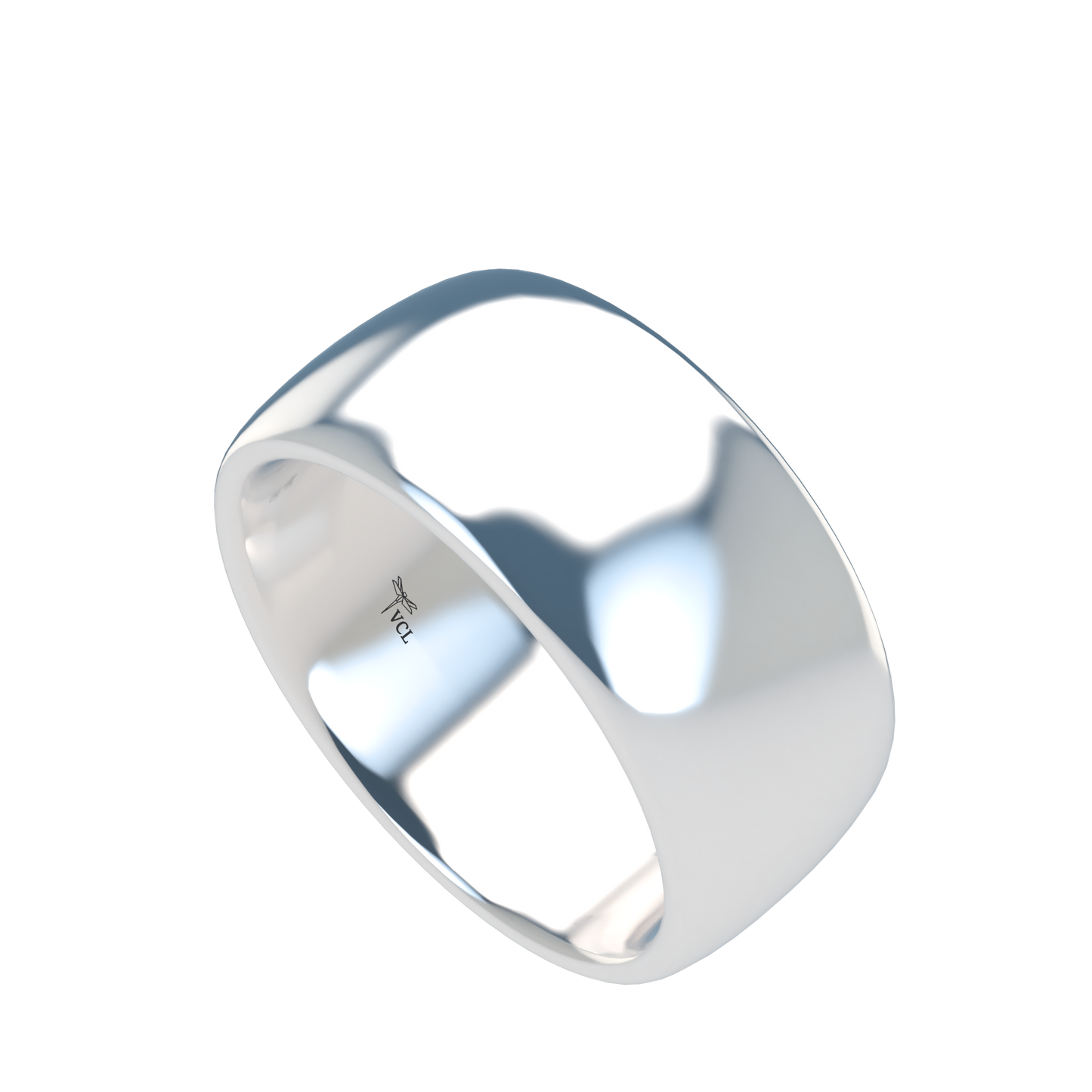 Classic round wedding band wide - 2mm to 11mm