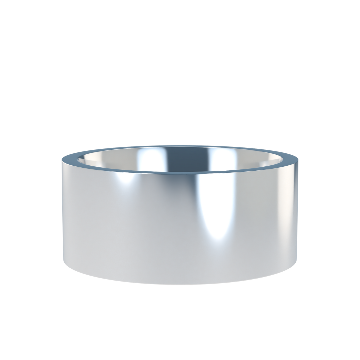 Flat wedding band wide - 2mm to 11mm
