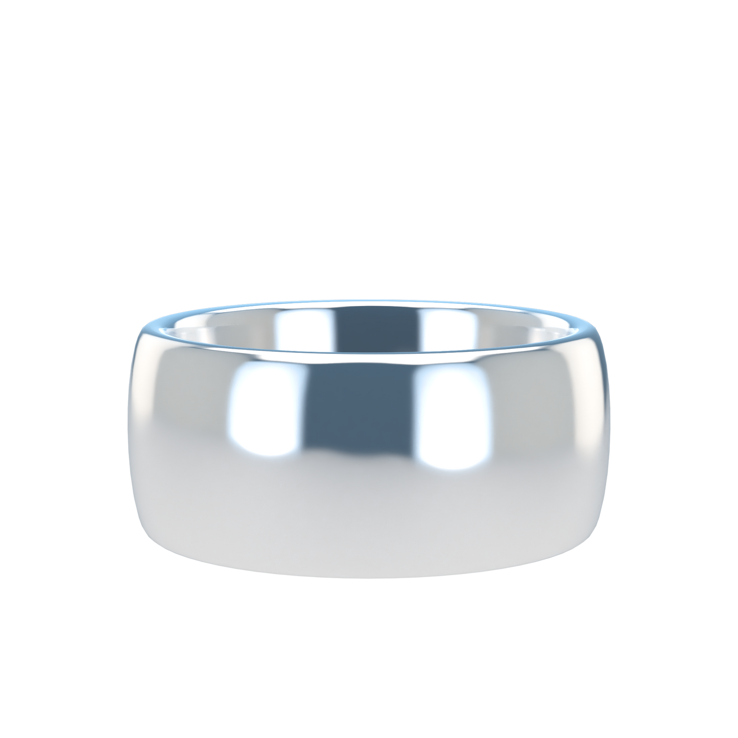 Classic round wedding band wide - 2mm to 11mm