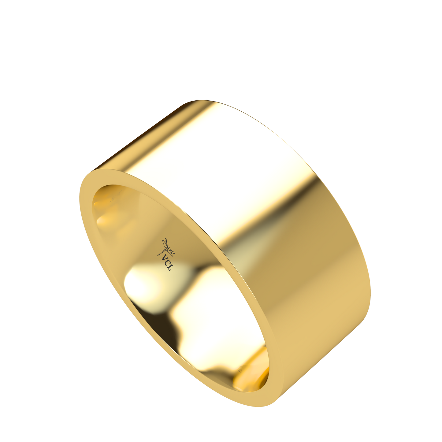 Flat wedding band wide - 2mm to 11mm