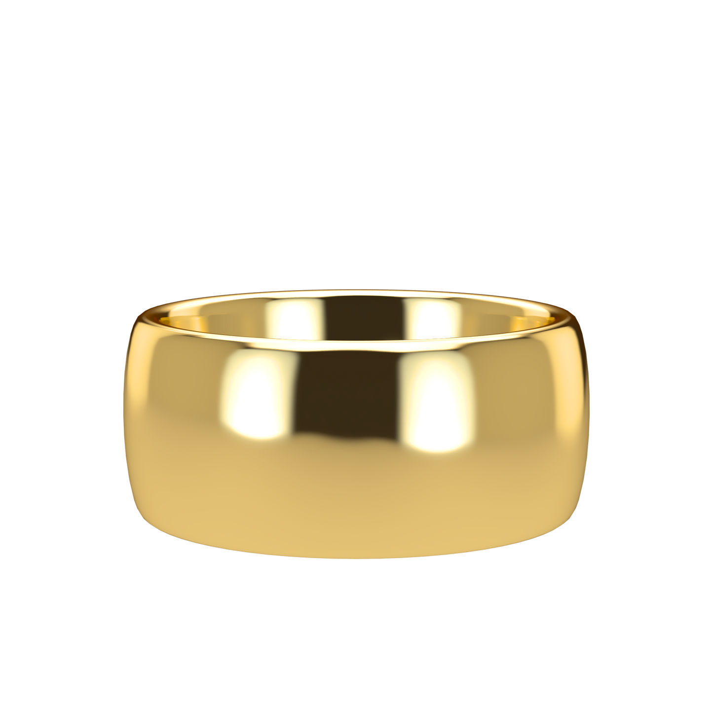 Classic round wedding band wide - 2mm to 11mm