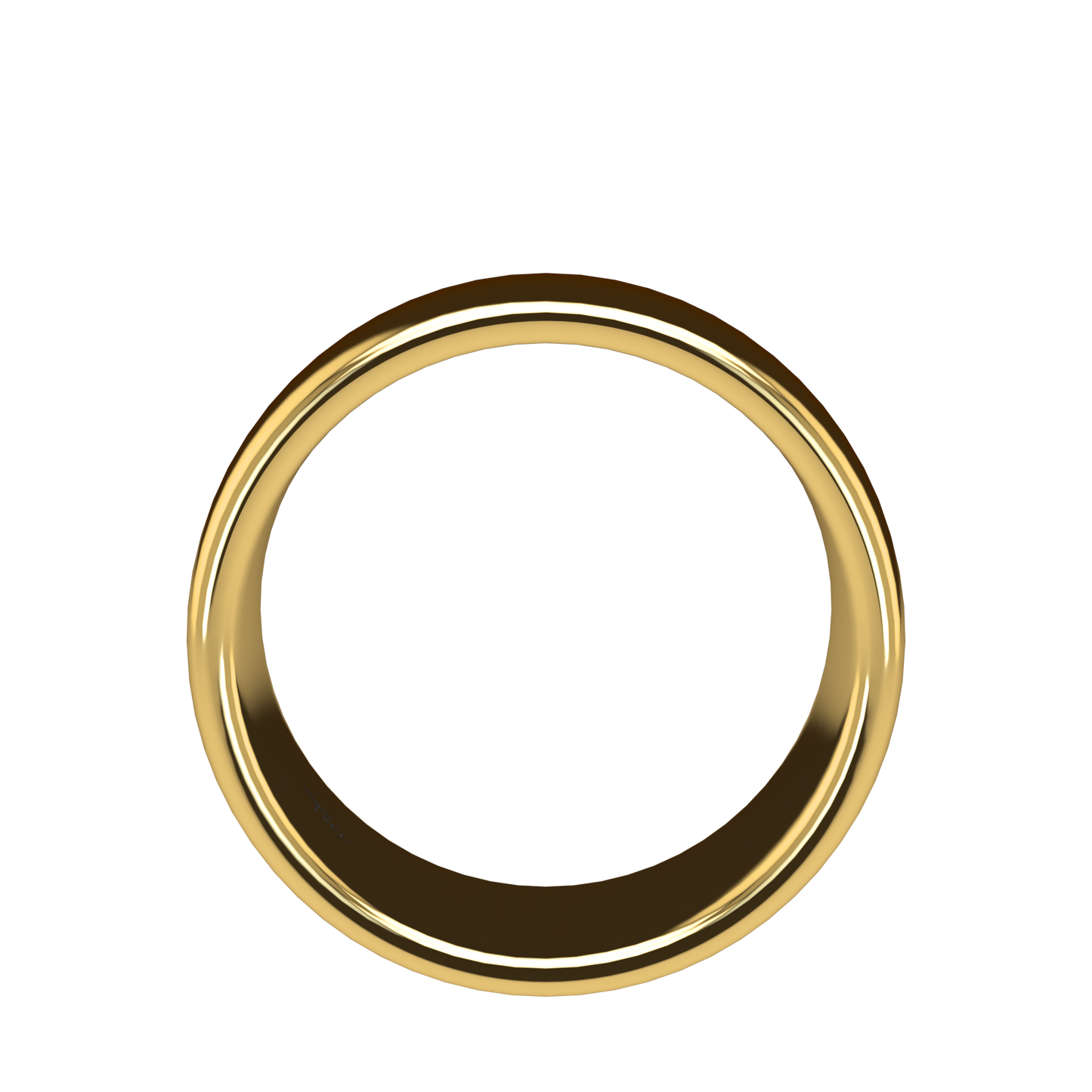 Classic round wedding band wide - 2mm to 11mm