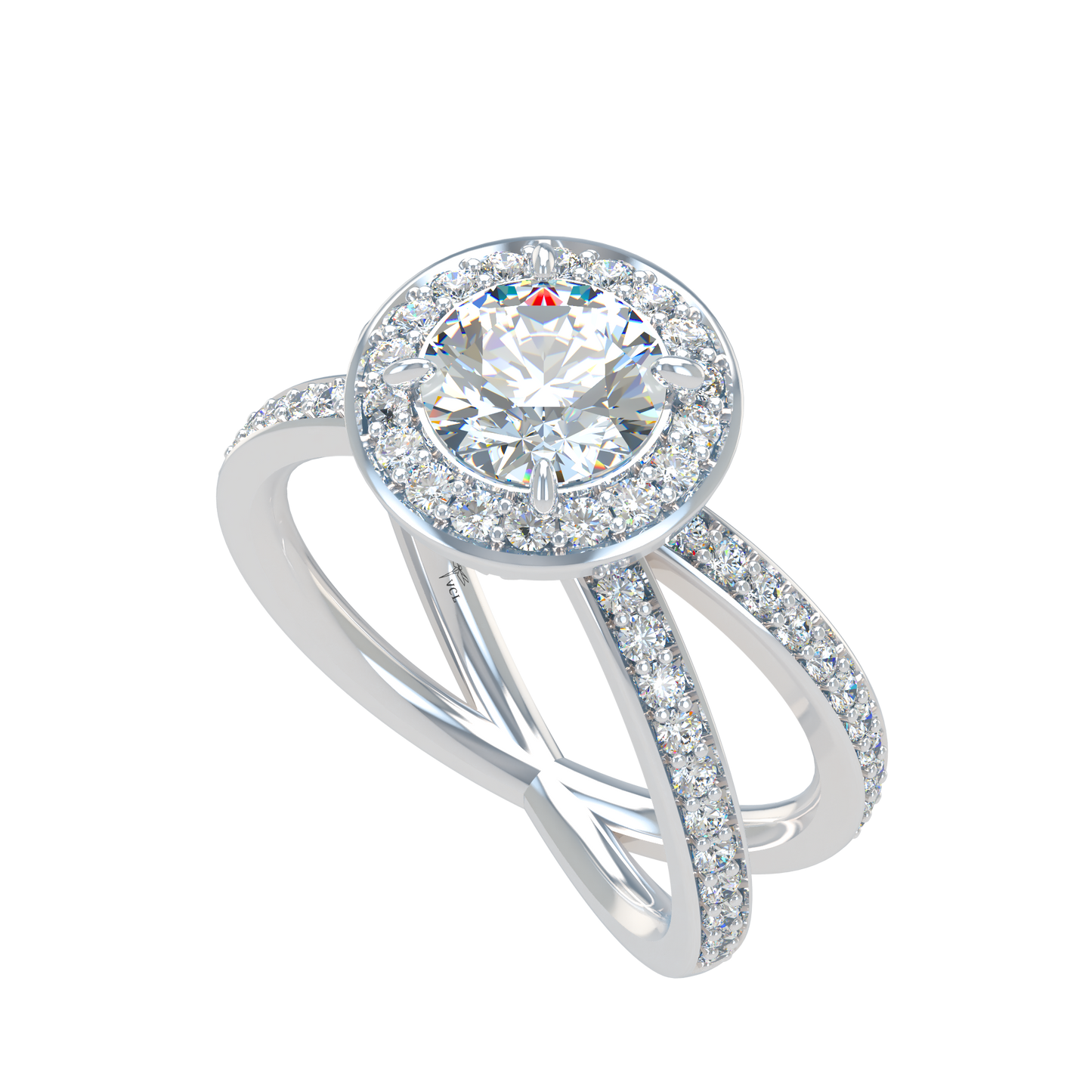 Ophelia VCL Halo prestiges diamond Ring