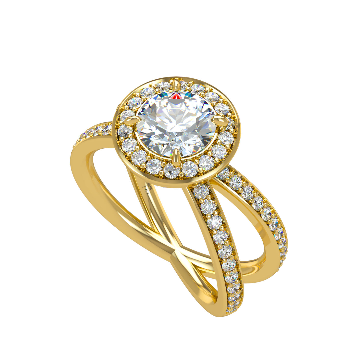 Ophelia VCL Halo prestiges diamond Ring