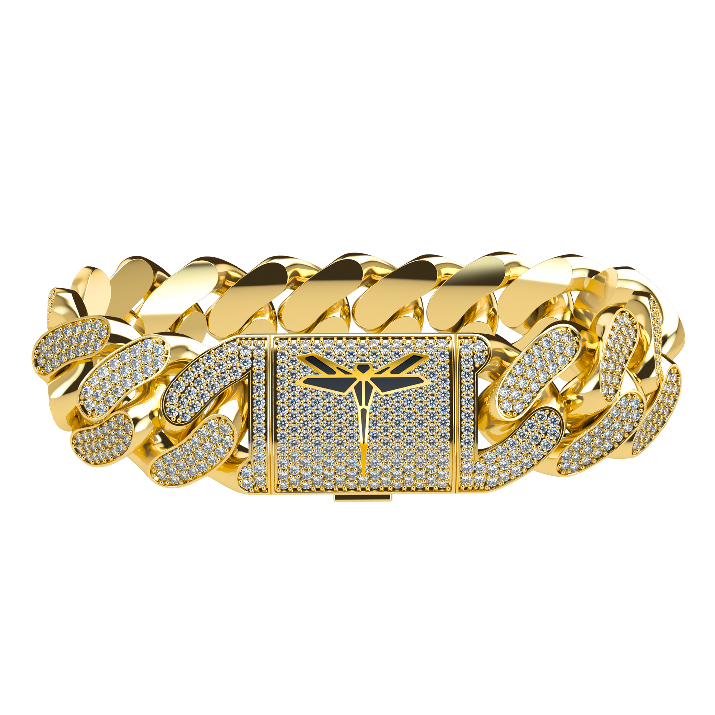 VCL Cuban Link bracelet with full diamond pavé 20mm