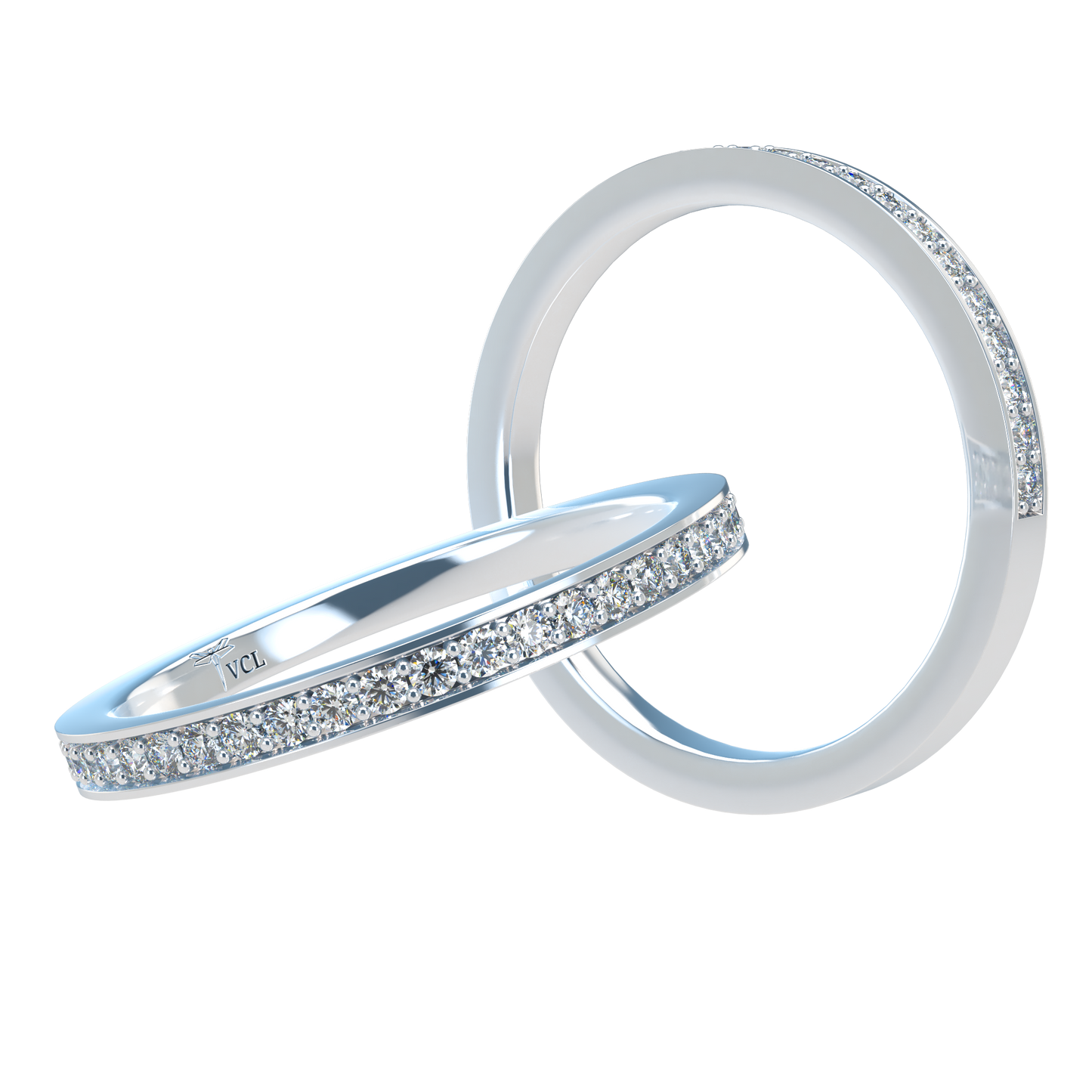 20pts Half diamond Eternity band