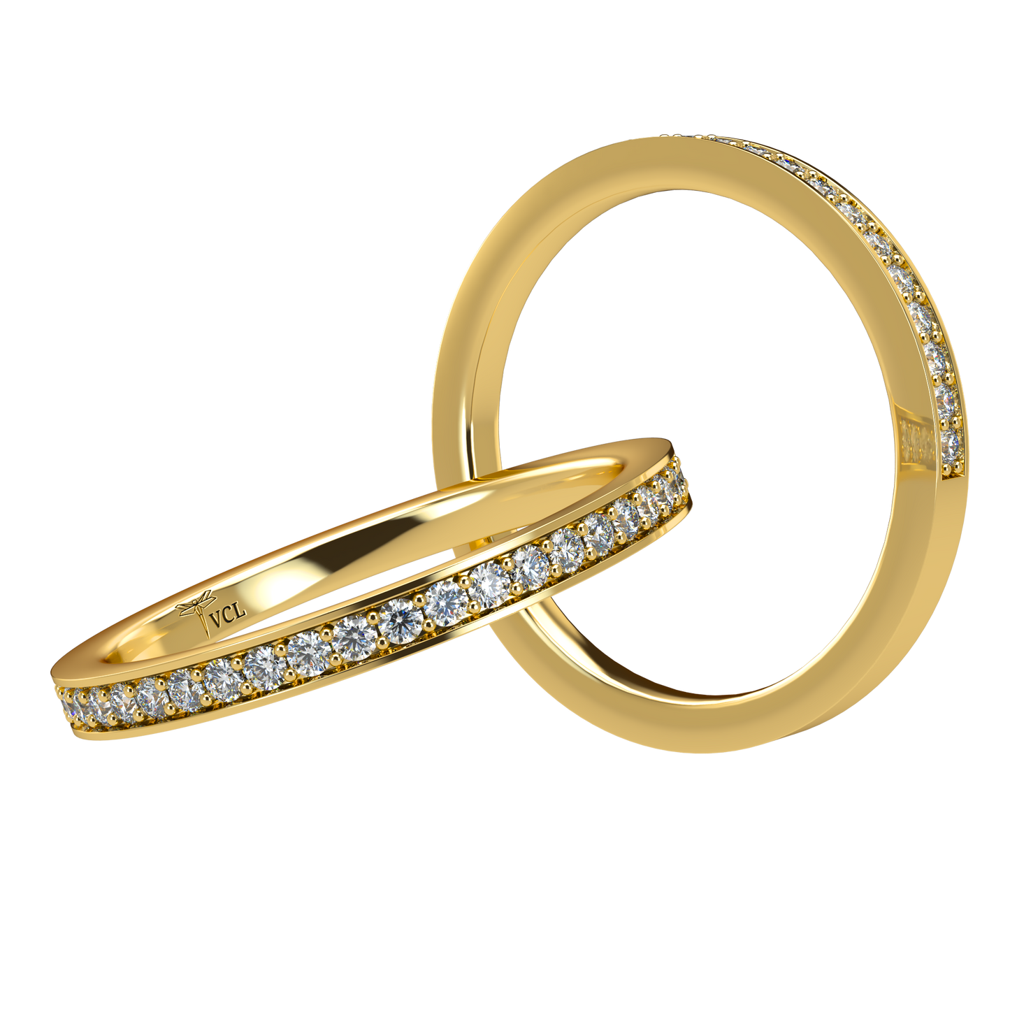 20pts Half diamond Eternity band