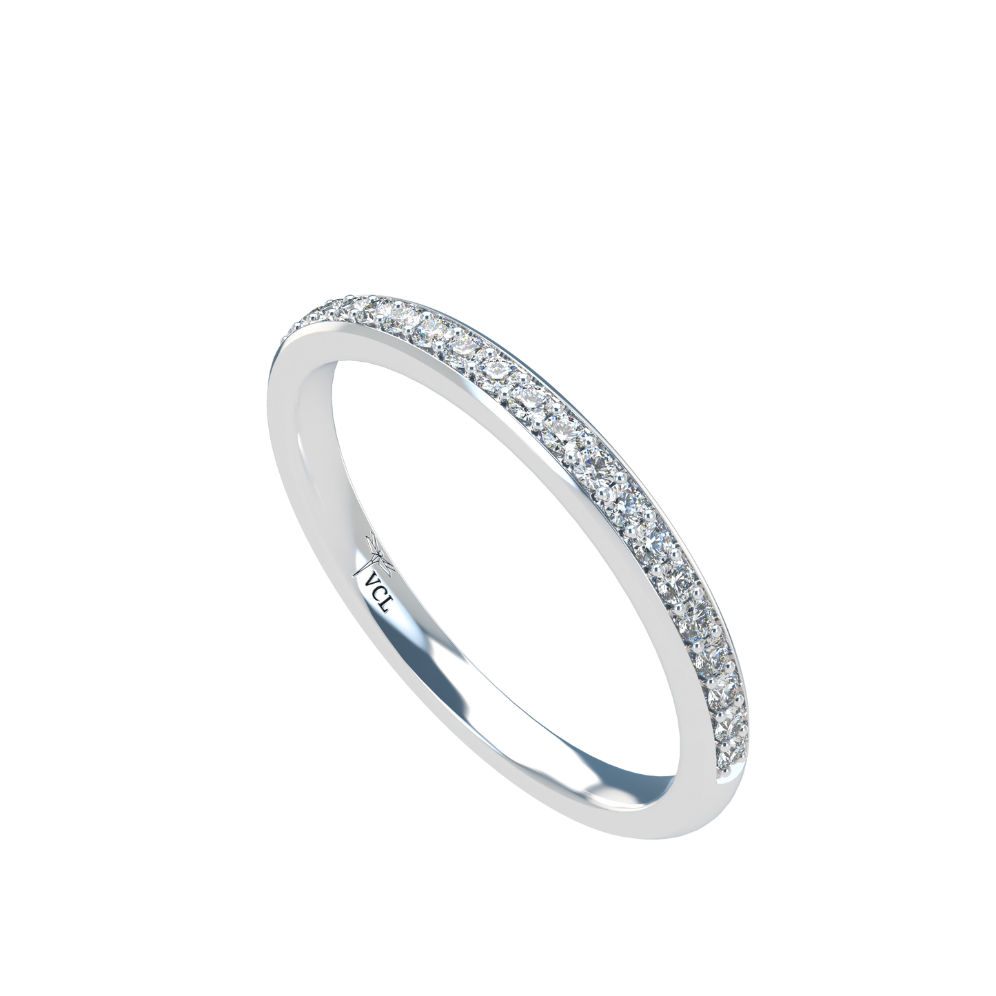20pts Half diamond Eternity band