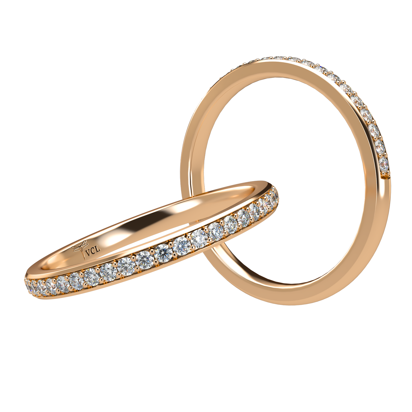 20pts Half diamond Eternity band