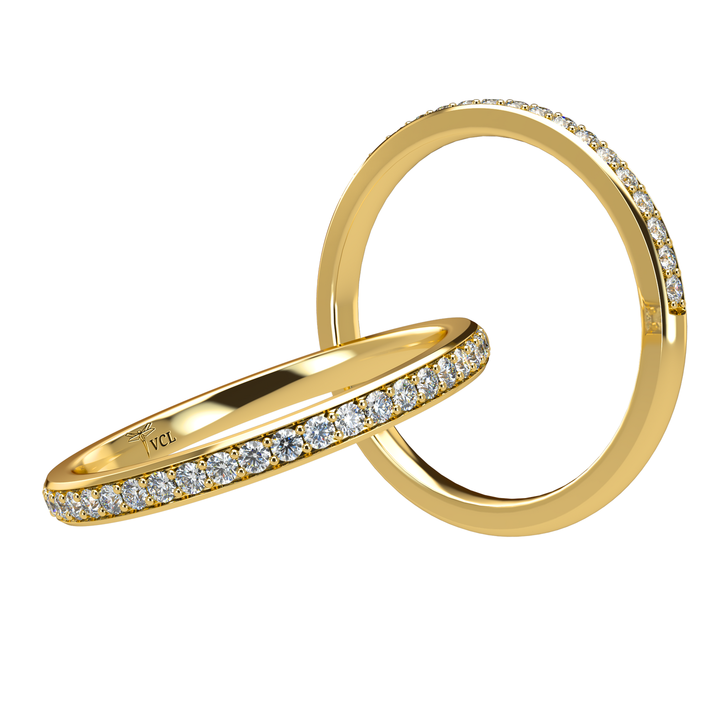 20pts Half diamond Eternity band