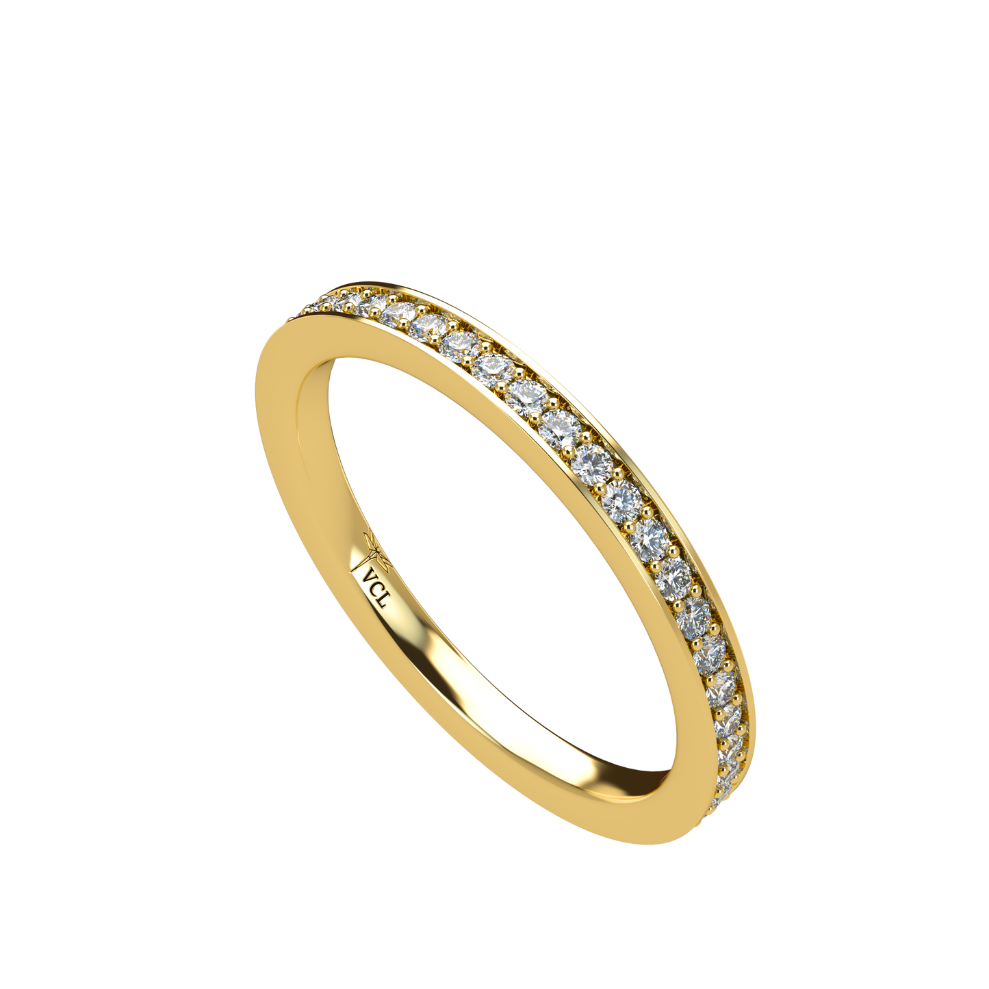Diamond Eternity ring with Flat band