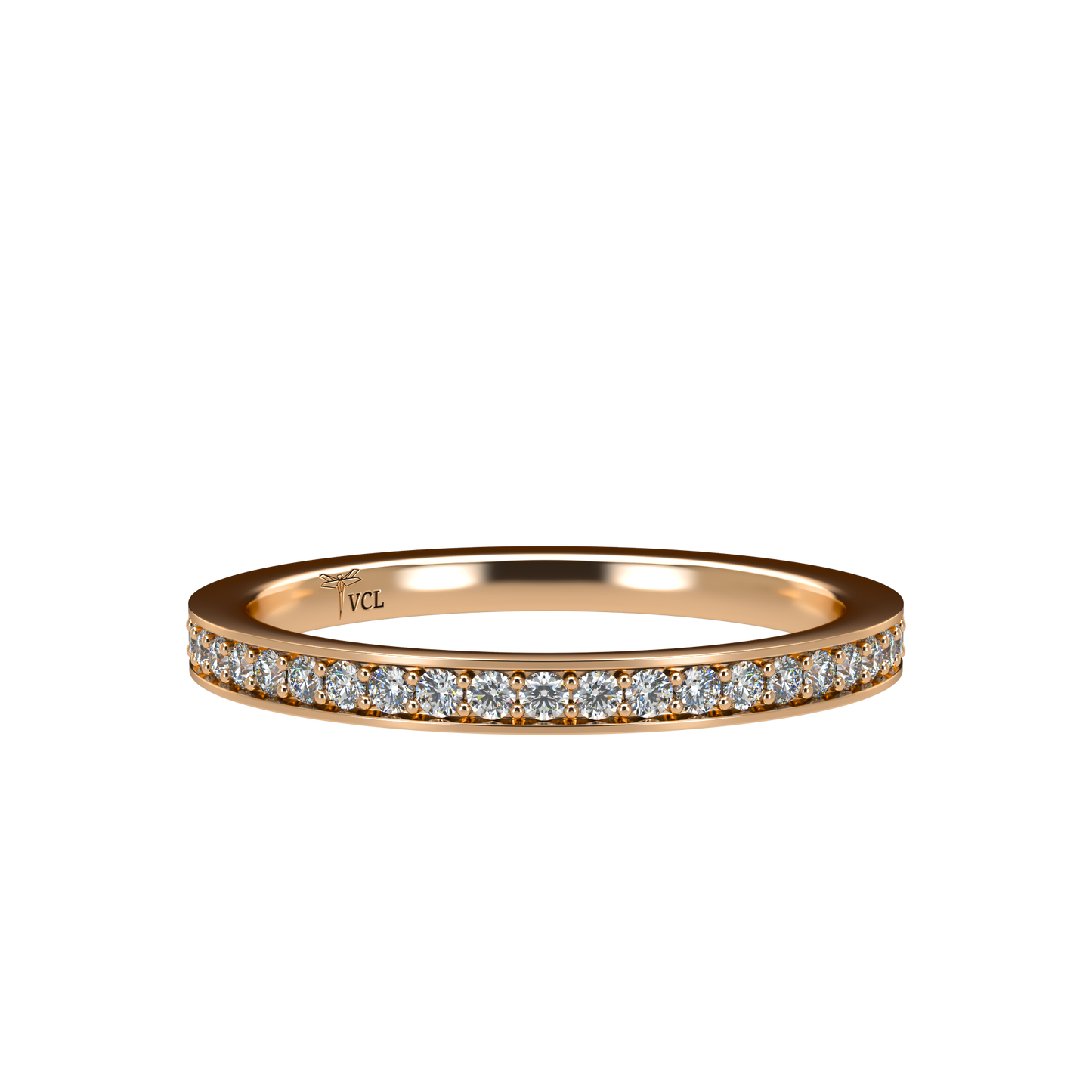 Diamond Eternity ring with Flat band