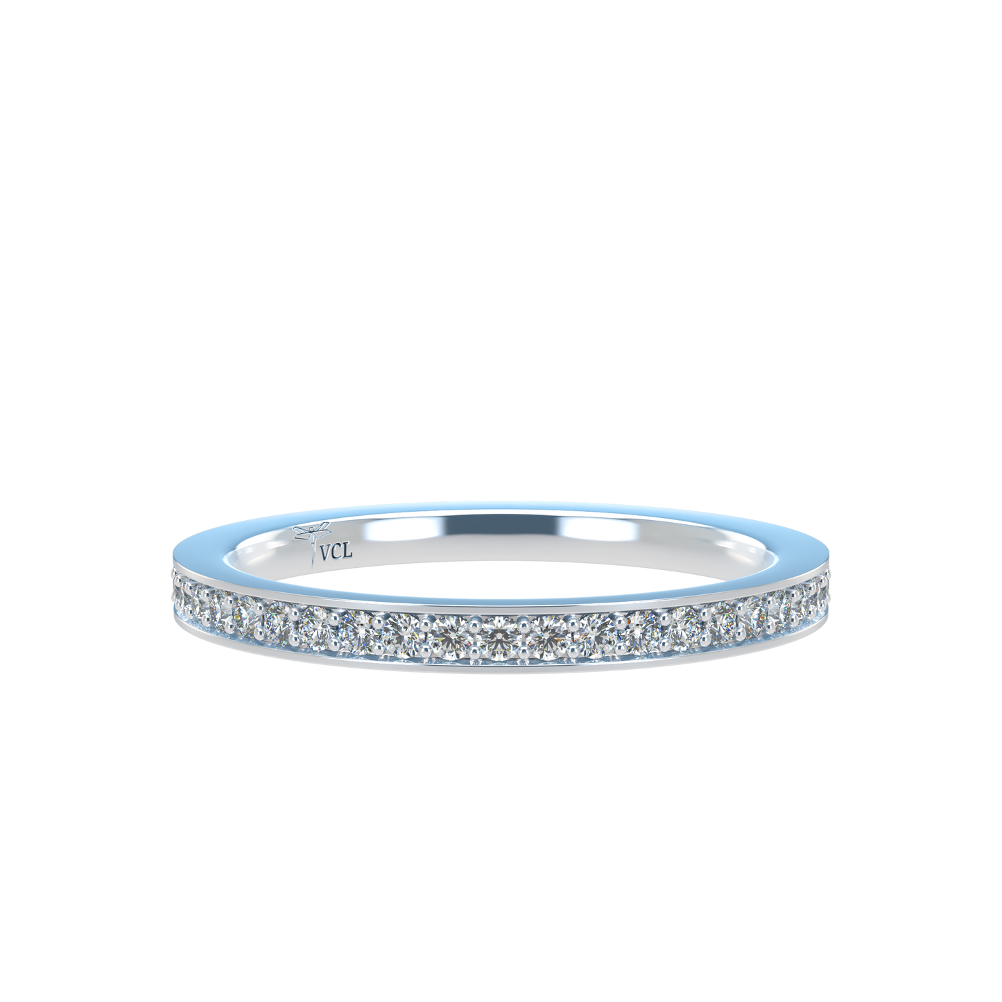 Diamond Eternity ring with Flat band
