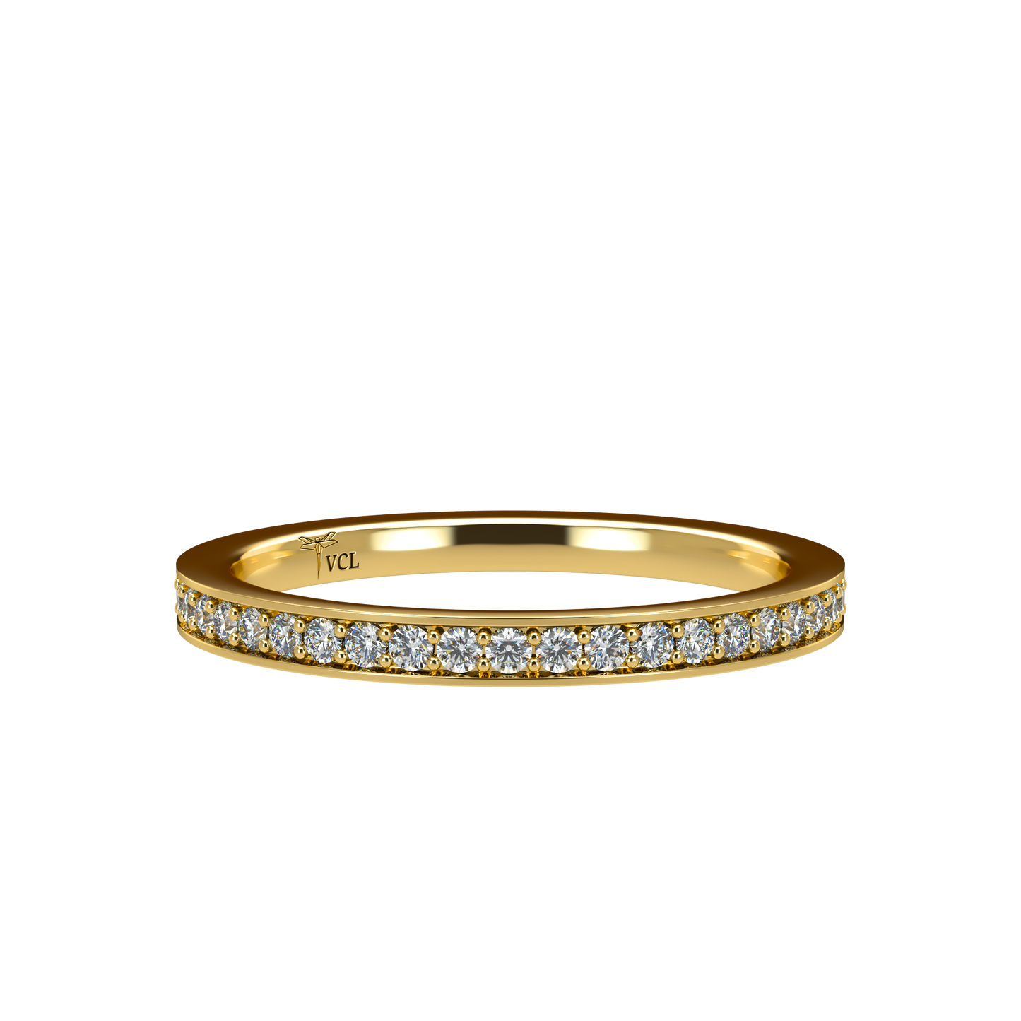 Diamond Eternity ring with Flat band