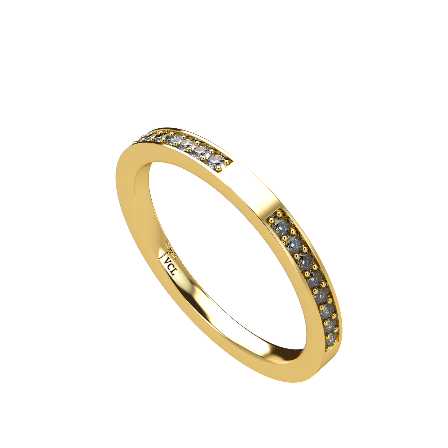 Diamond Eternity ring with rounded band