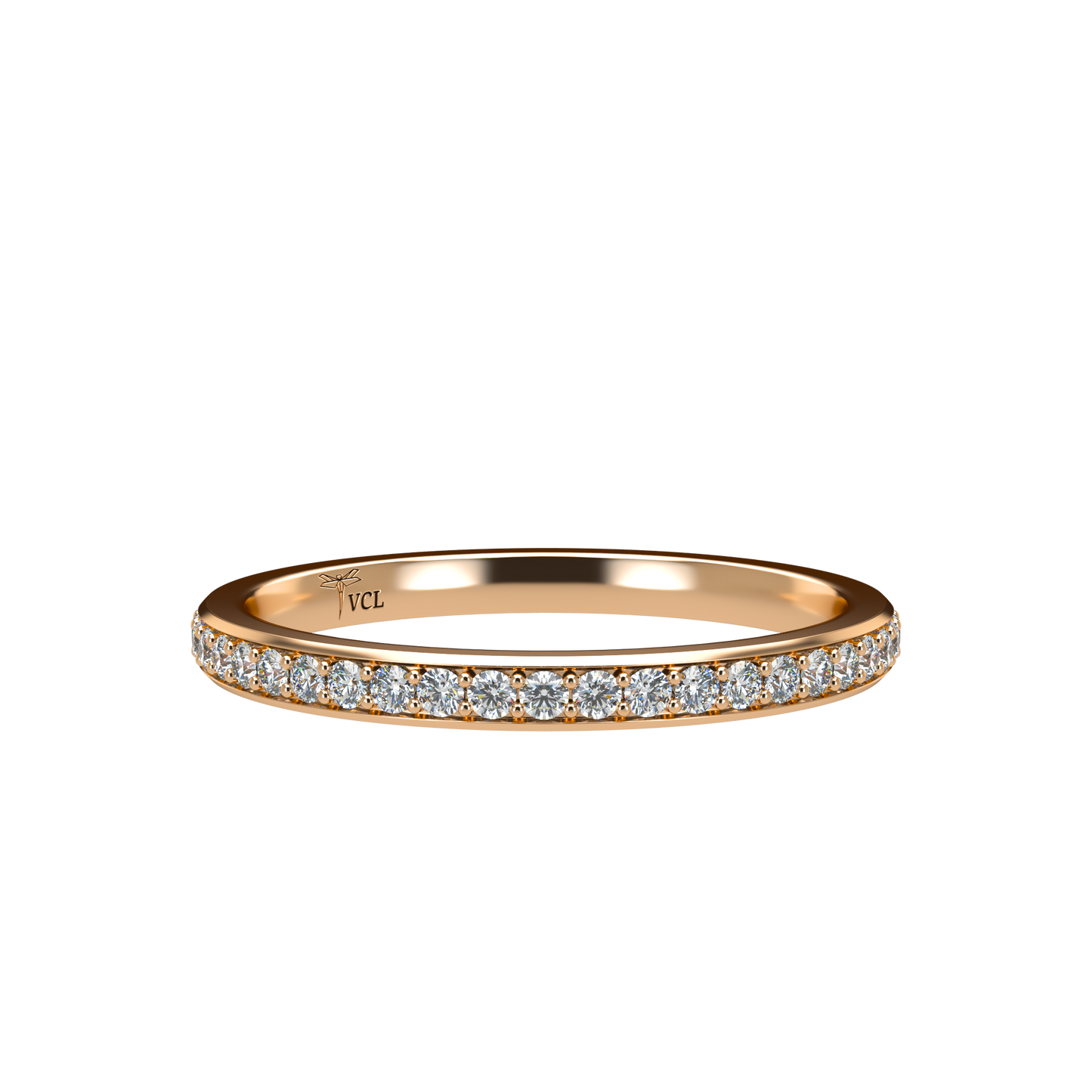 Diamond Eternity ring with rounded band