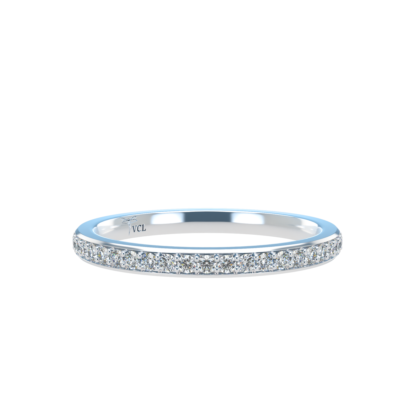 Diamond Eternity ring with rounded band