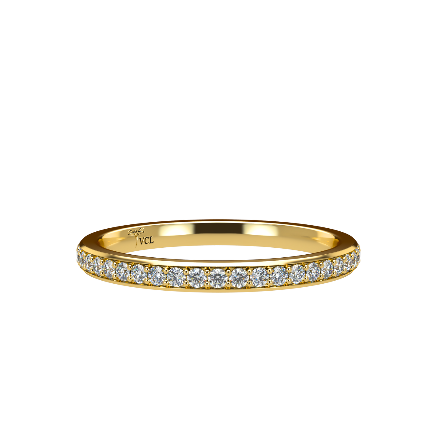 Diamond Eternity ring with rounded band